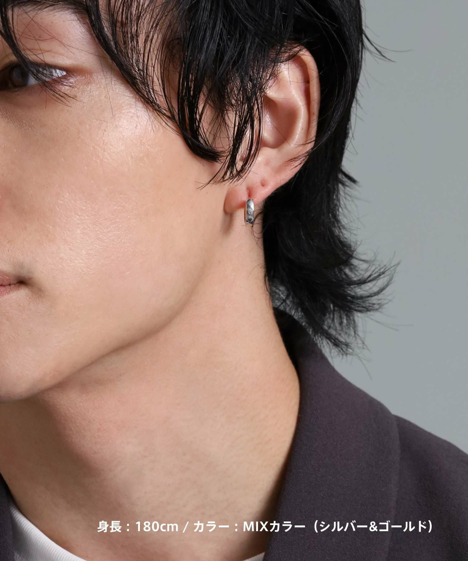 THE EDGE”カッティングフープピアス/シルバー925 | LION HEART STORE