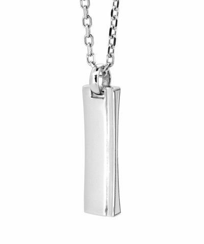 カーブドプレートネックレス/シルバー925