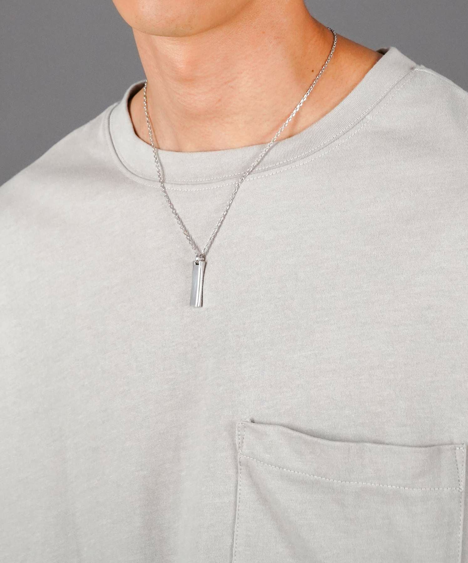 カーブドプレートネックレス/シルバー925 | LION HEART STORE