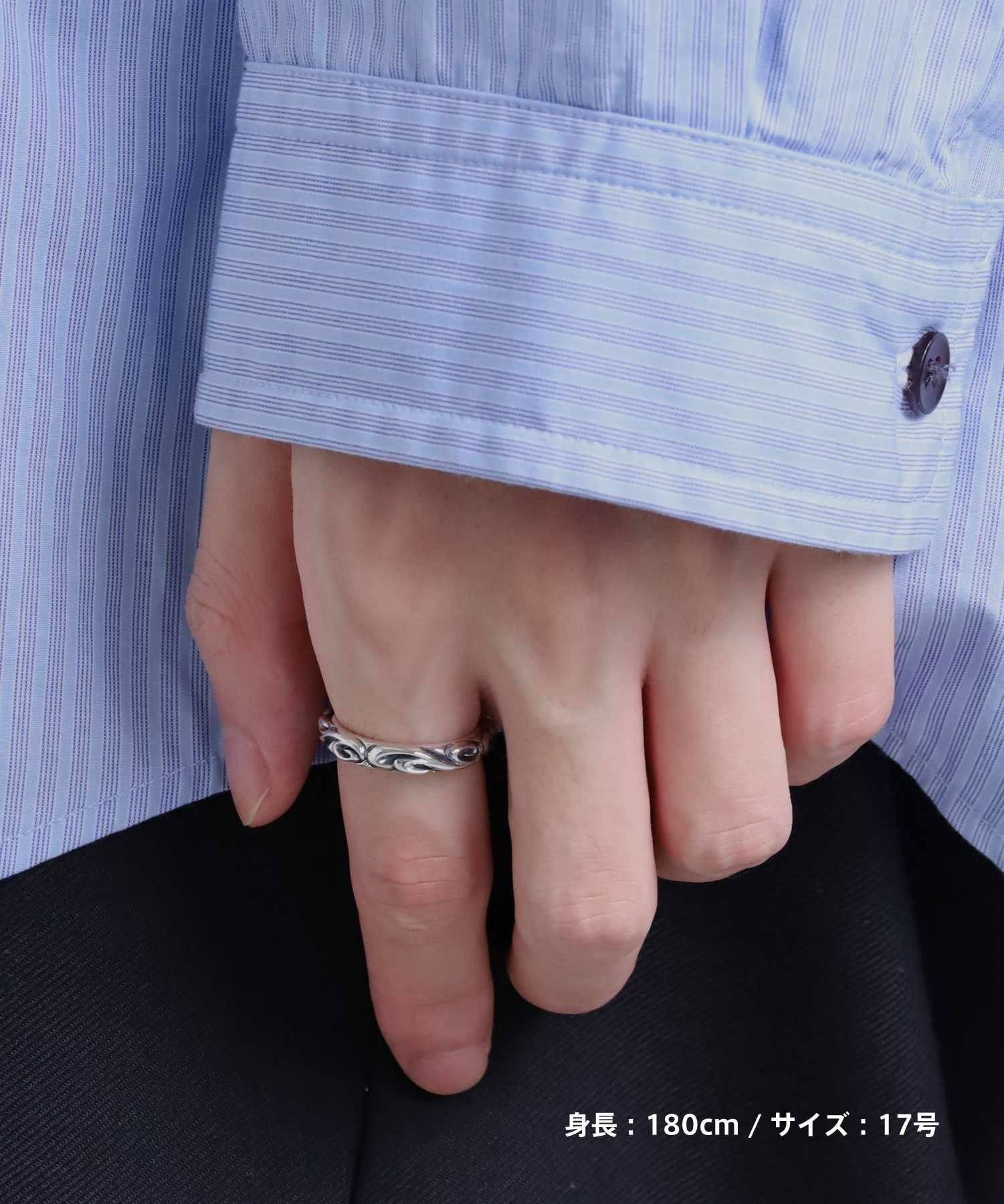 タテガミスクロールリング/シルバー925