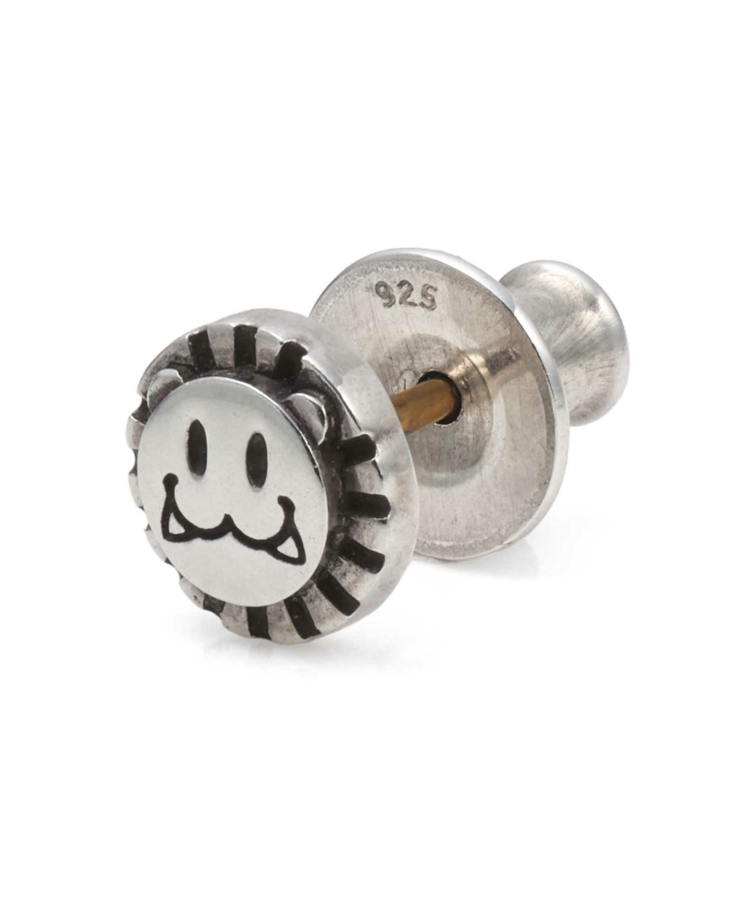 LEO”スタッズピアス(smile)/シルバー925 | LION HEART STORE｜ライオン