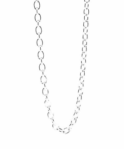 ラージシルバーチェーンネックレス/アズキ/シルバー925