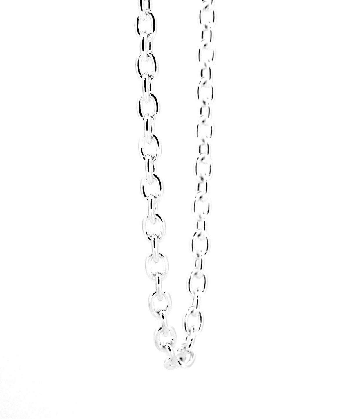 ラージシルバーチェーンネックレス/アズキ/シルバー925