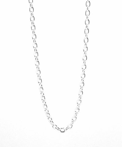 ミディアムシルバーチェーンネックレス/アズキ/シルバー925