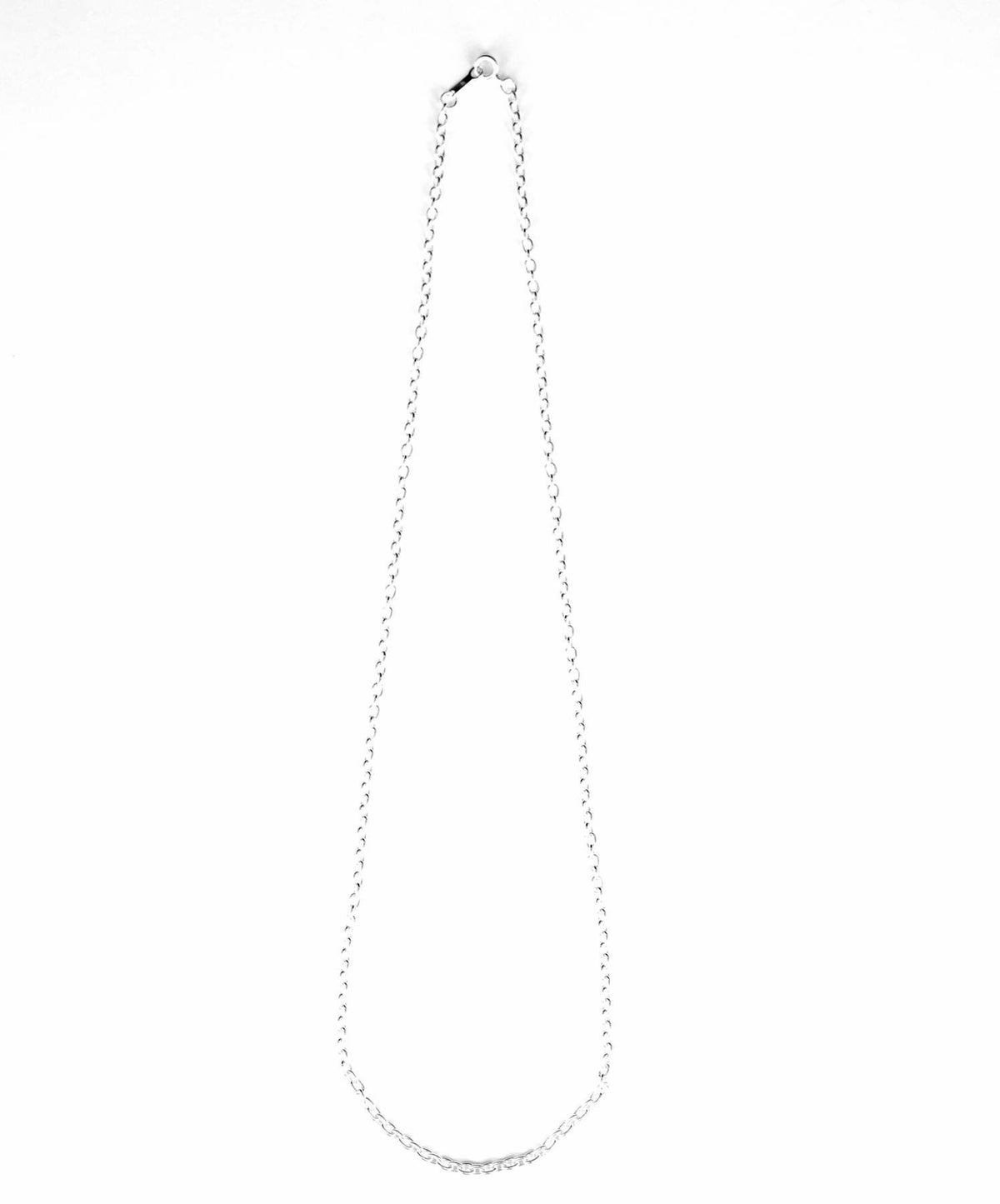 ミディアムシルバーチェーンネックレス/アズキ/シルバー925