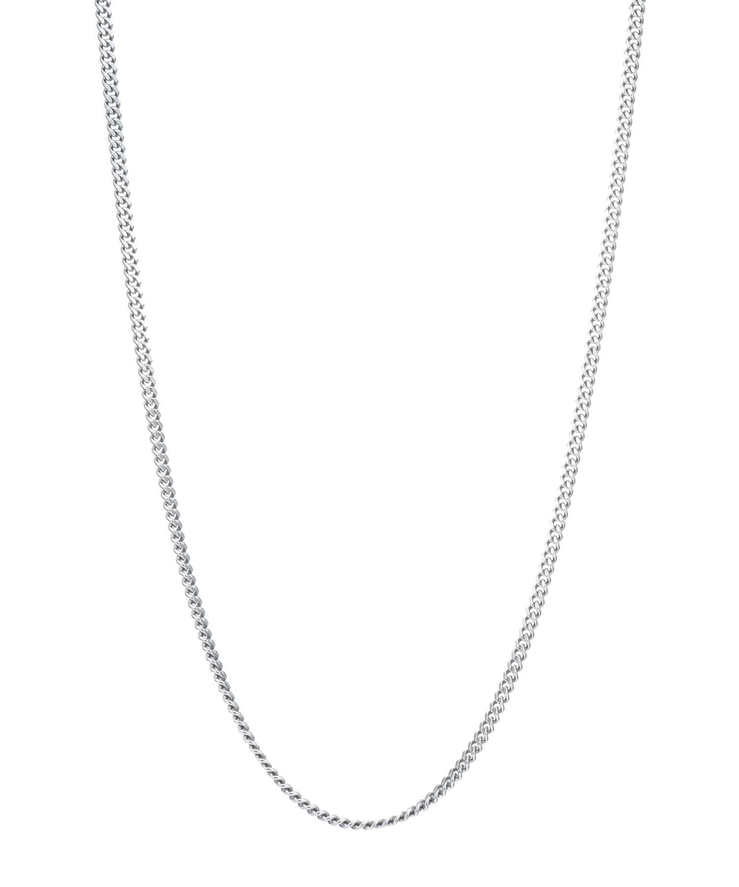 BASIC”ミディアムシルバーチェーンネックレス/喜平/シルバー925 | LION