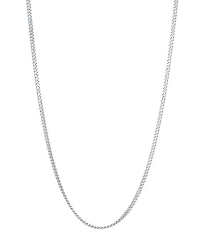 ミディアムシルバーチェーンネックレス/喜平/シルバー925