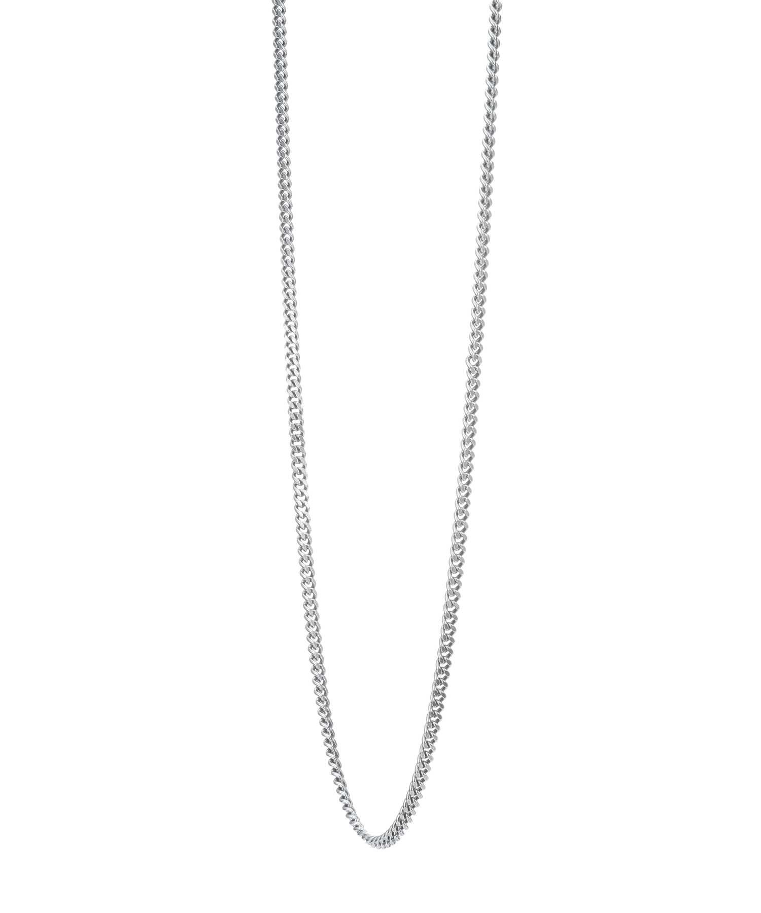 BASIC”ミディアムシルバーチェーンネックレス/喜平/シルバー925 | LION