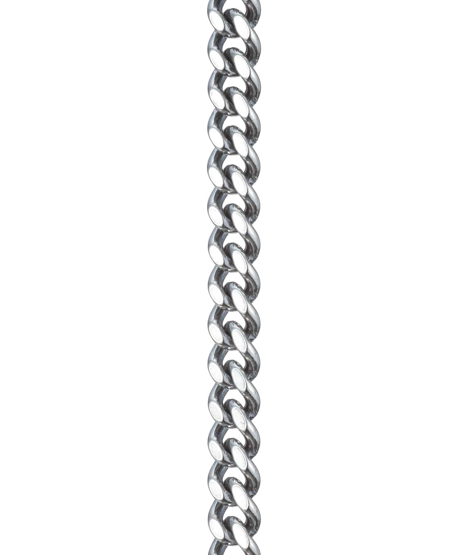 ミディアムシルバーチェーンネックレス/喜平/シルバー925