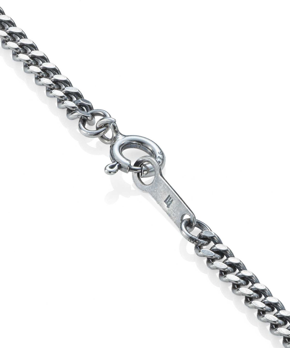 ミディアムシルバーチェーンネックレス/喜平/シルバー925