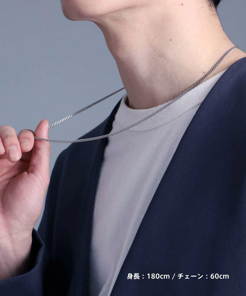 BASIC”ミディアムシルバーチェーンネックレス/喜平/シルバー925 | LION