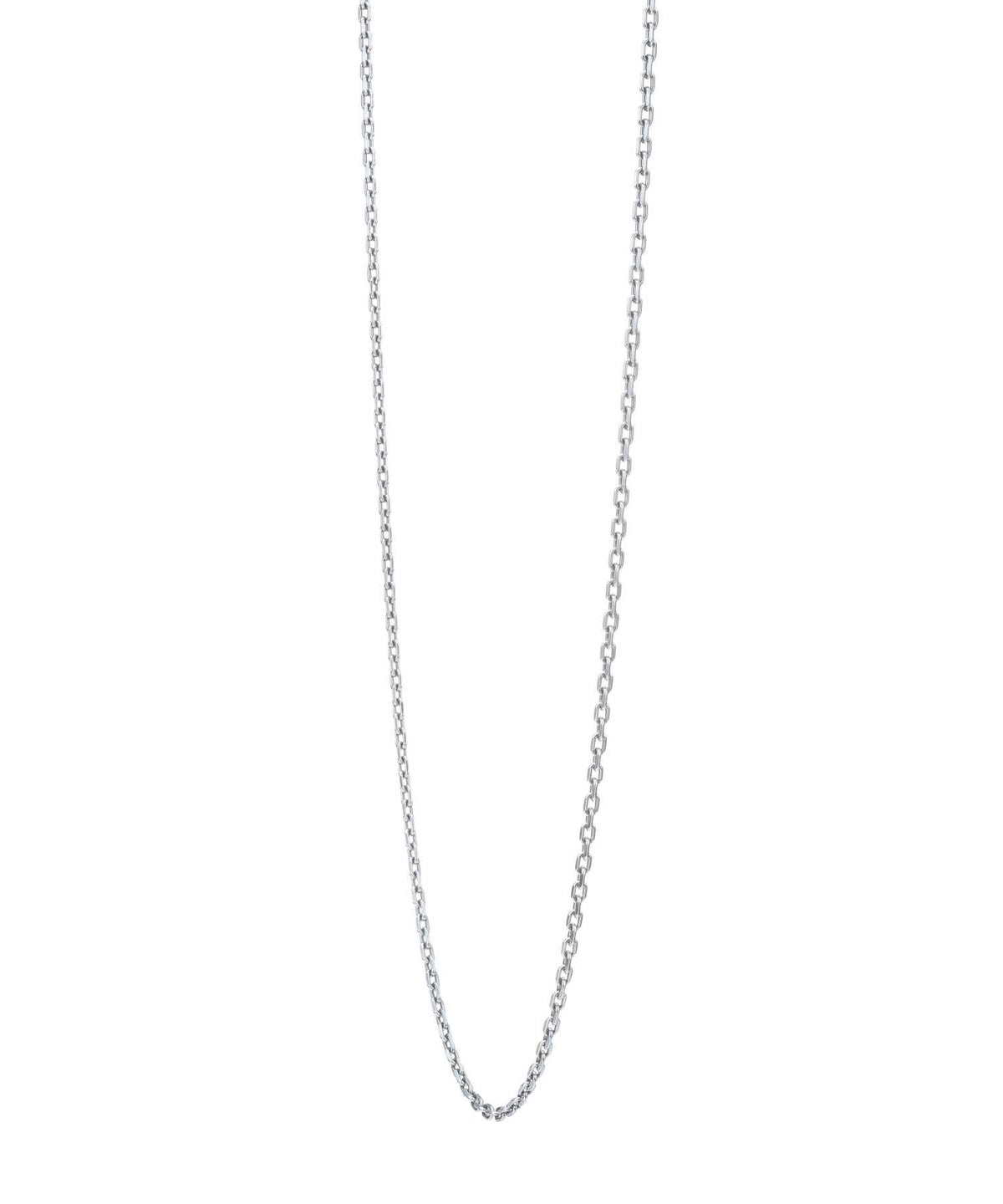 スモールシルバーチェーンネックレス/カットアズキ/シルバー925