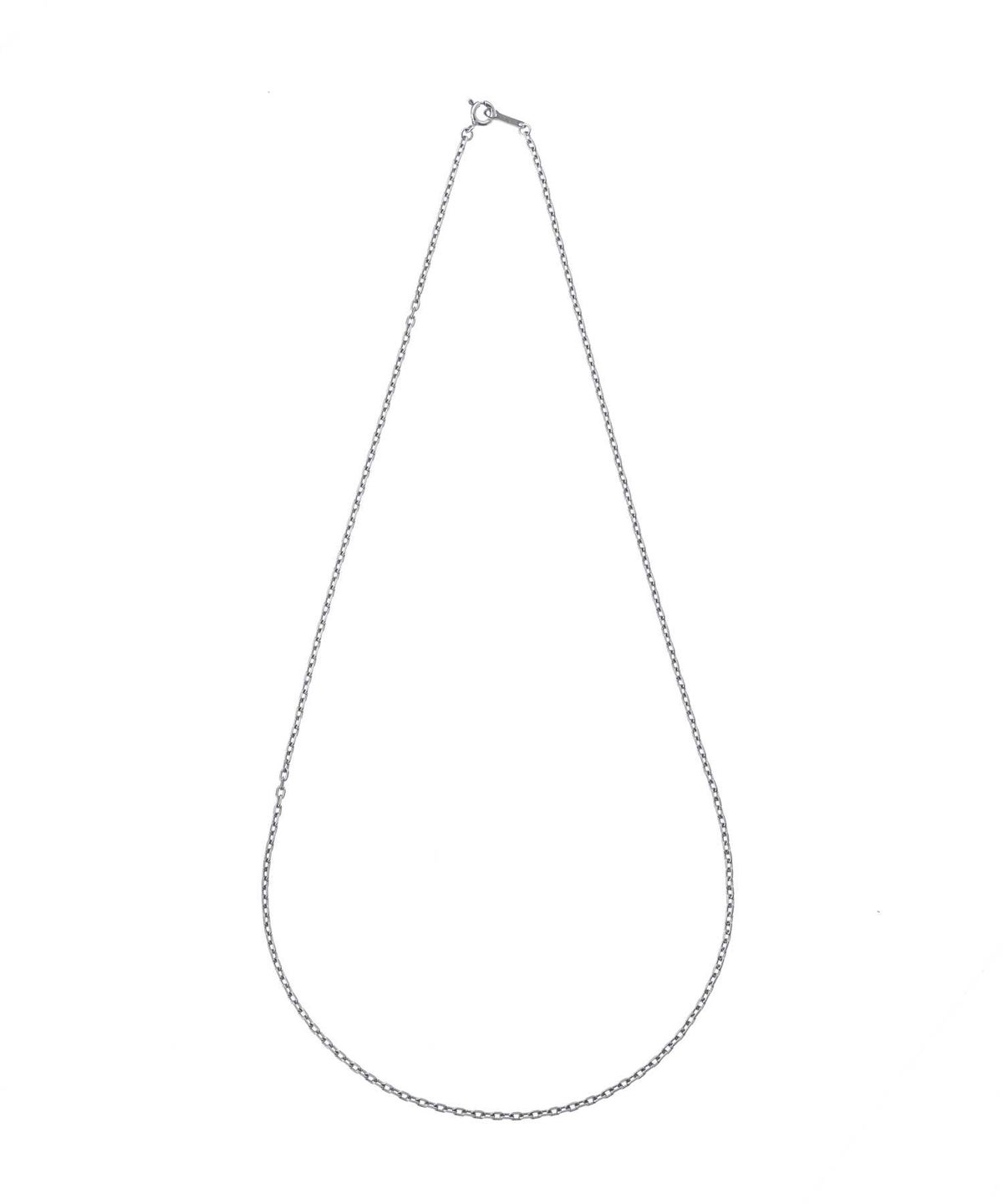 スモールシルバーチェーンネックレス/カットアズキ/シルバー925