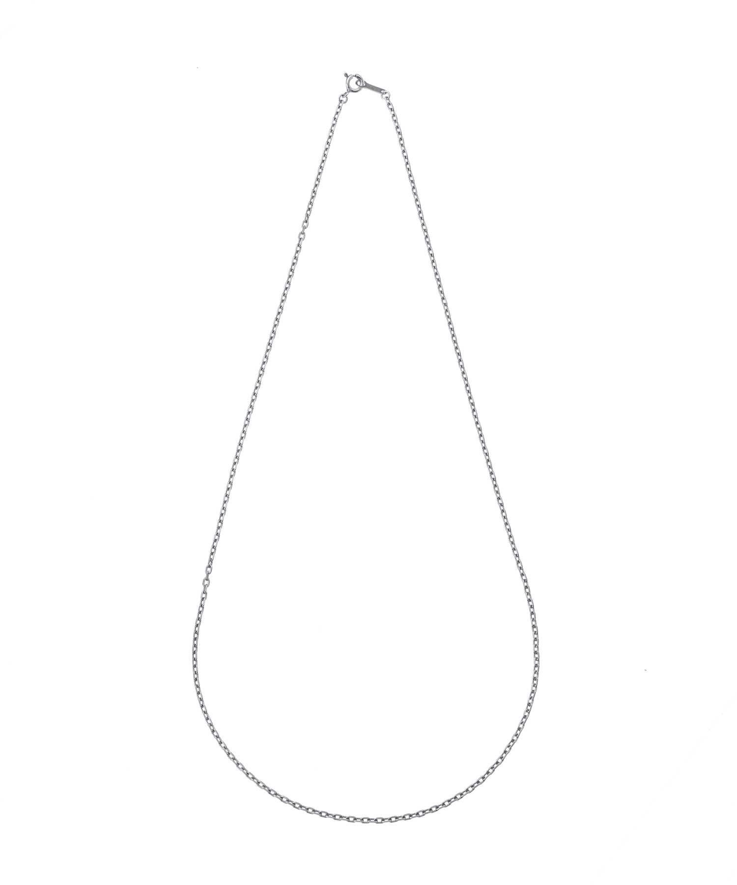 スモールシルバーチェーンネックレス/カットアズキ/シルバー925