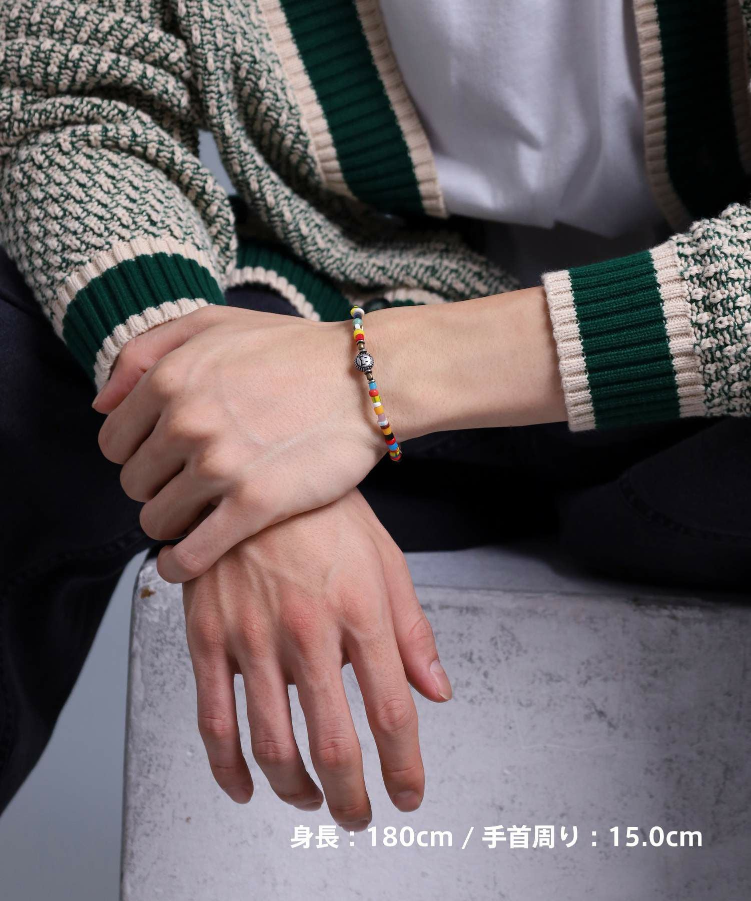 LION HEART × SunKu コラボブレスレット/TYPE A/ガラスビーズ