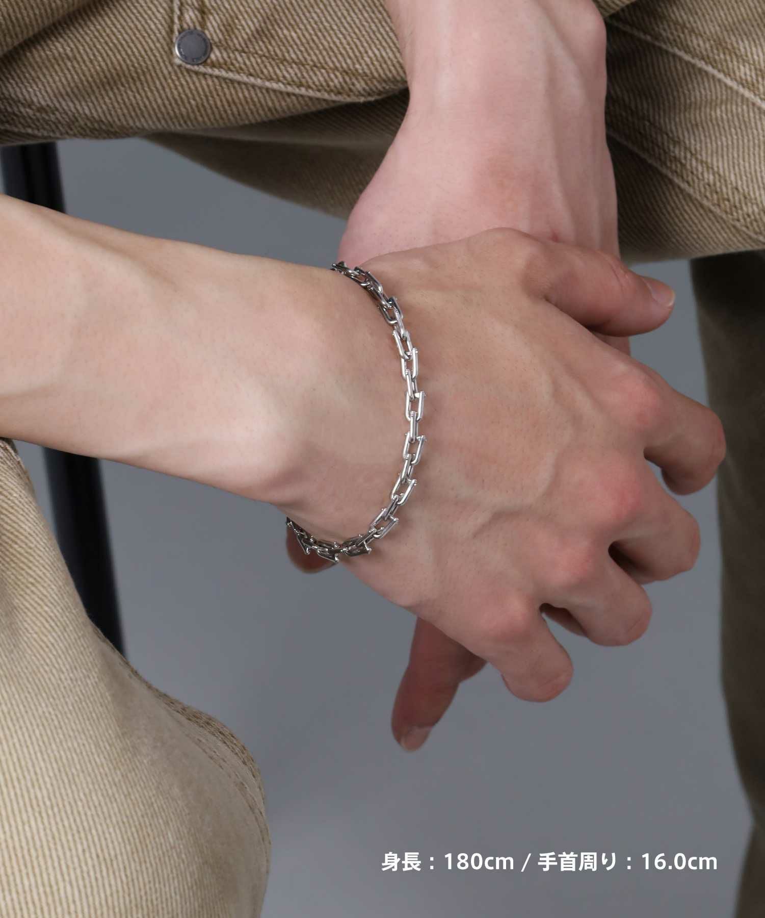 LUCK”スリムリンクブレスレット/シルバー925 | LION HEART STORE