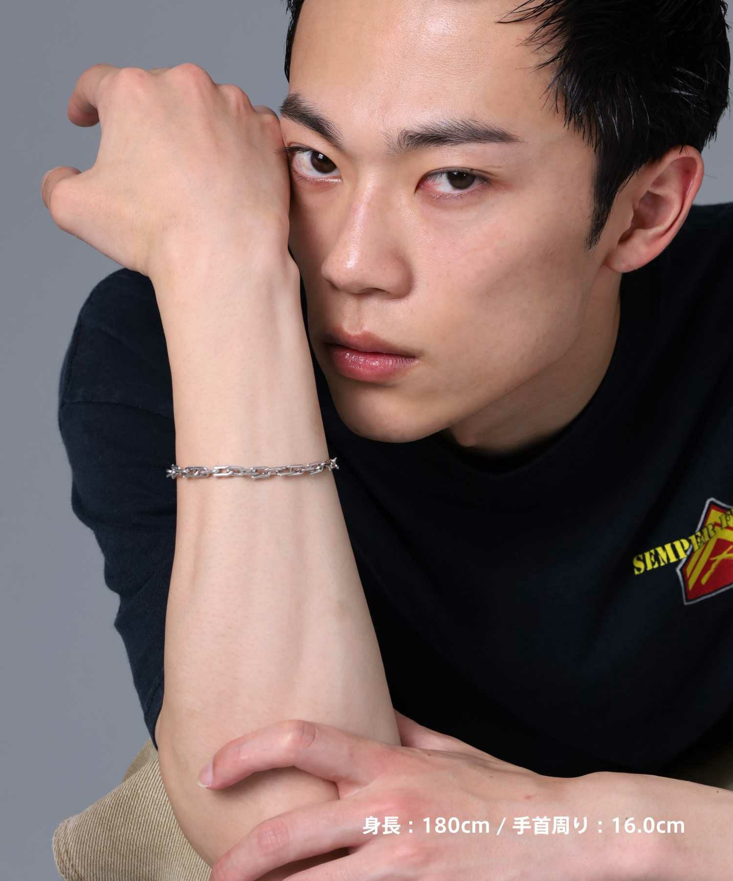 LUCK”スリムリンクブレスレット/シルバー925 | LION HEART STORE