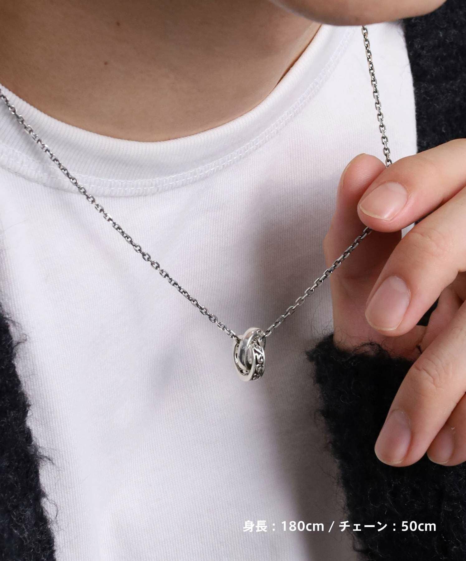 HOWL”アラベスクダブルリングネックレス/シルバー925 | LION HEART