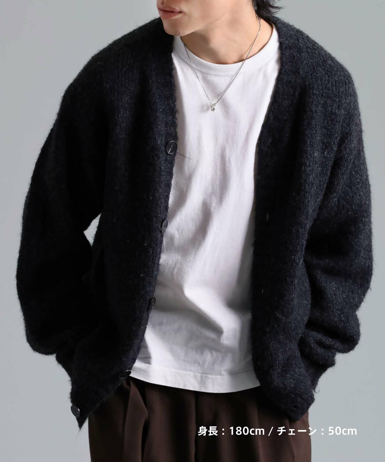  “HOWL”アラベスクダブルリングネックレス/シルバー925