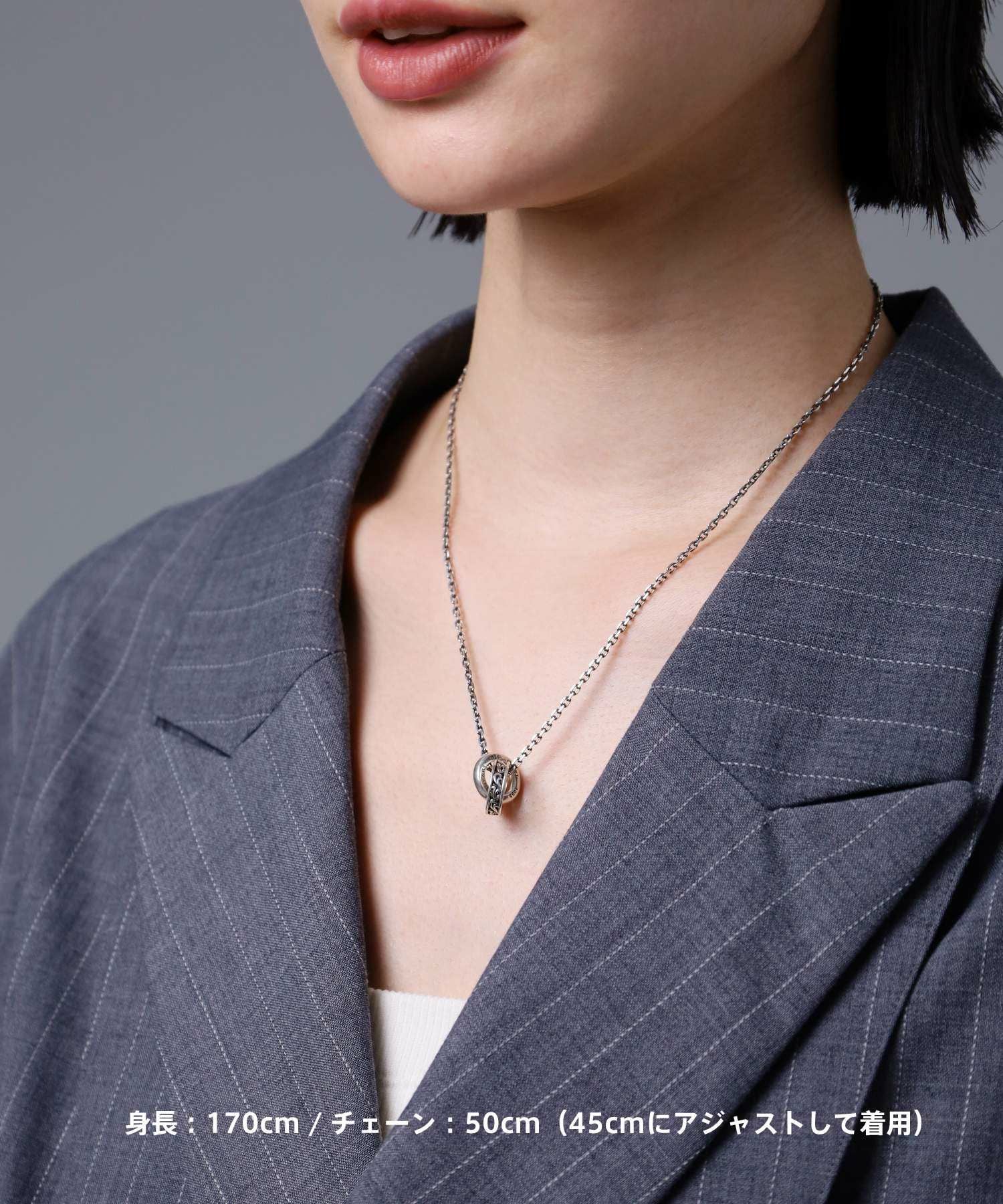 HOWL”アラベスクダブルリングネックレス/シルバー925 | LION HEART