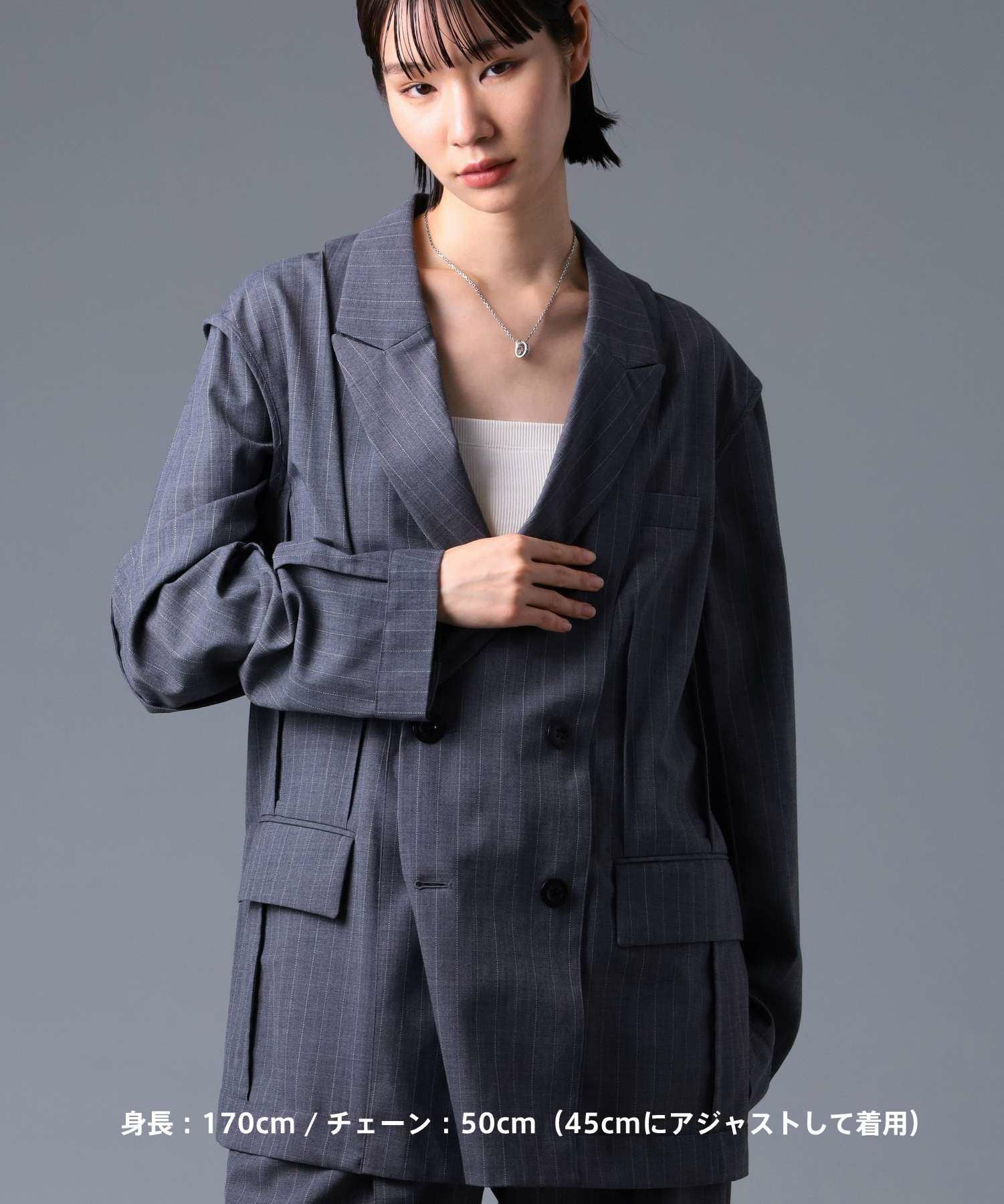  “HOWL”アラベスクダブルリングネックレス/シルバー925