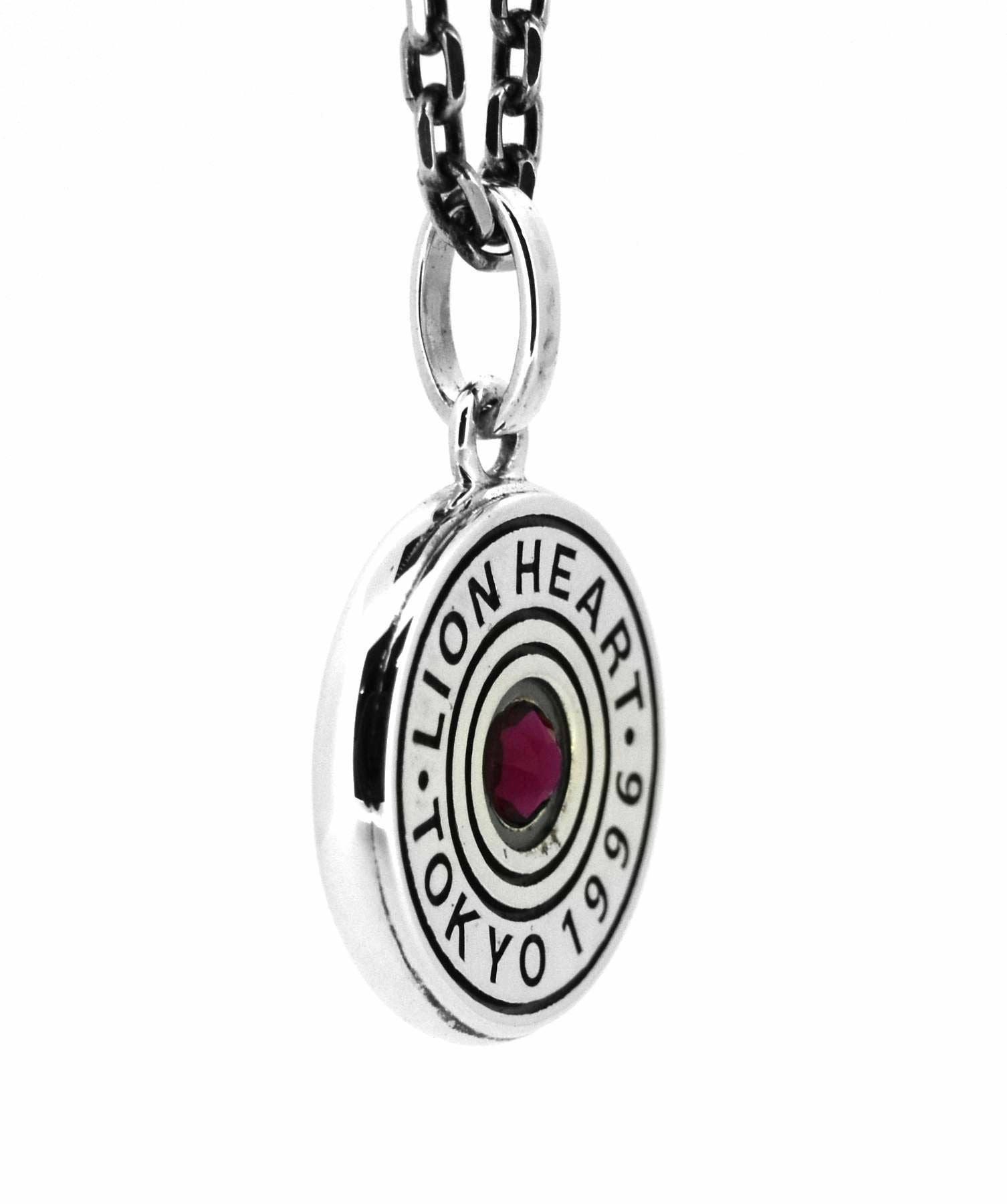 バースドロップネックレス/7月ルビーカラー/シルバー925