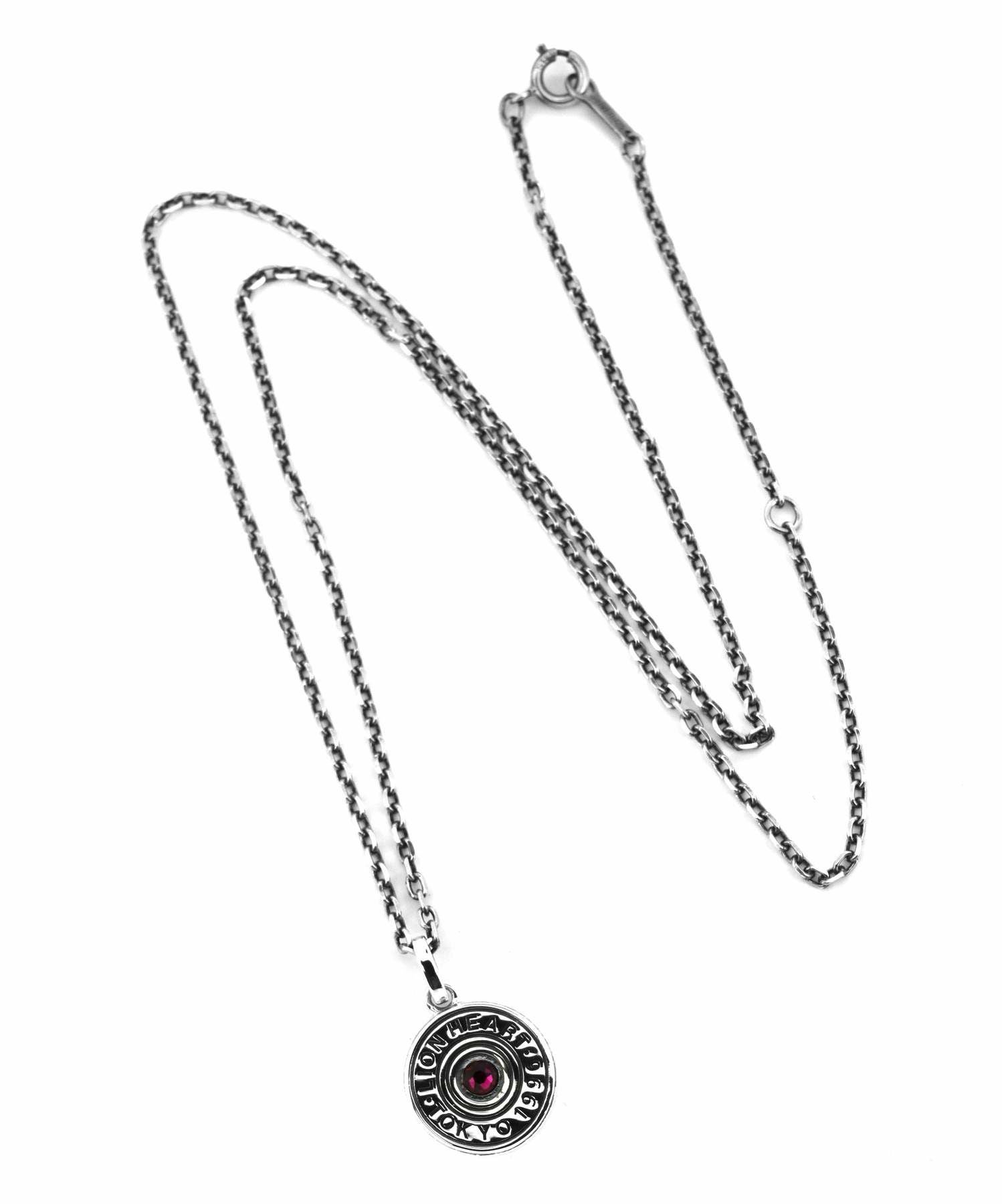 バースドロップネックレス/7月ルビーカラー/シルバー925