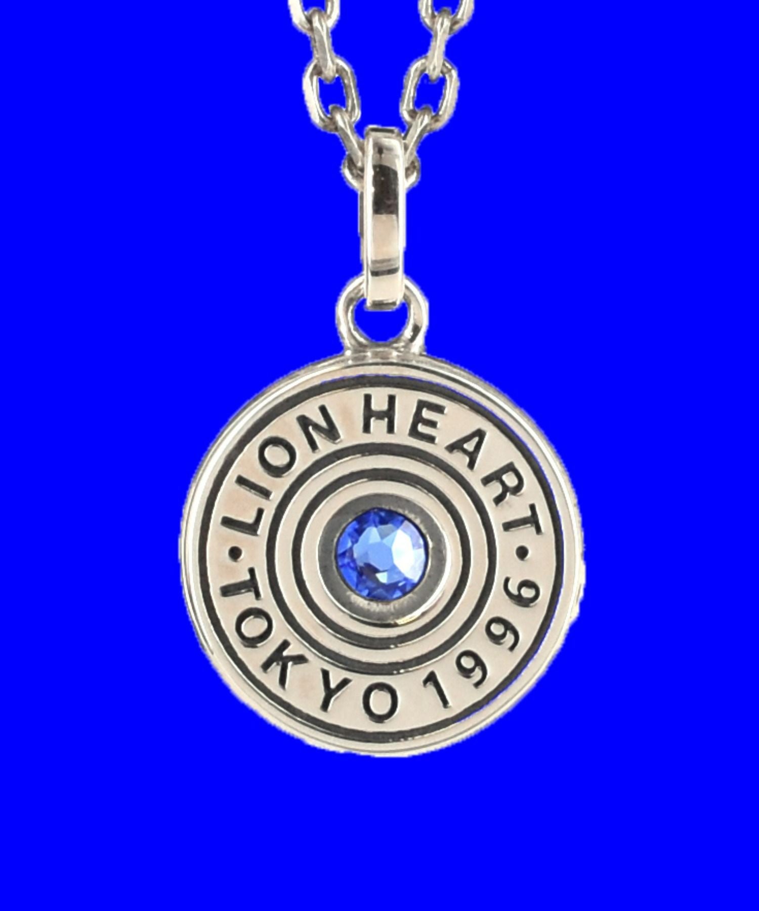 バースドロップネックレス/9月サファイアカラー/シルバー925