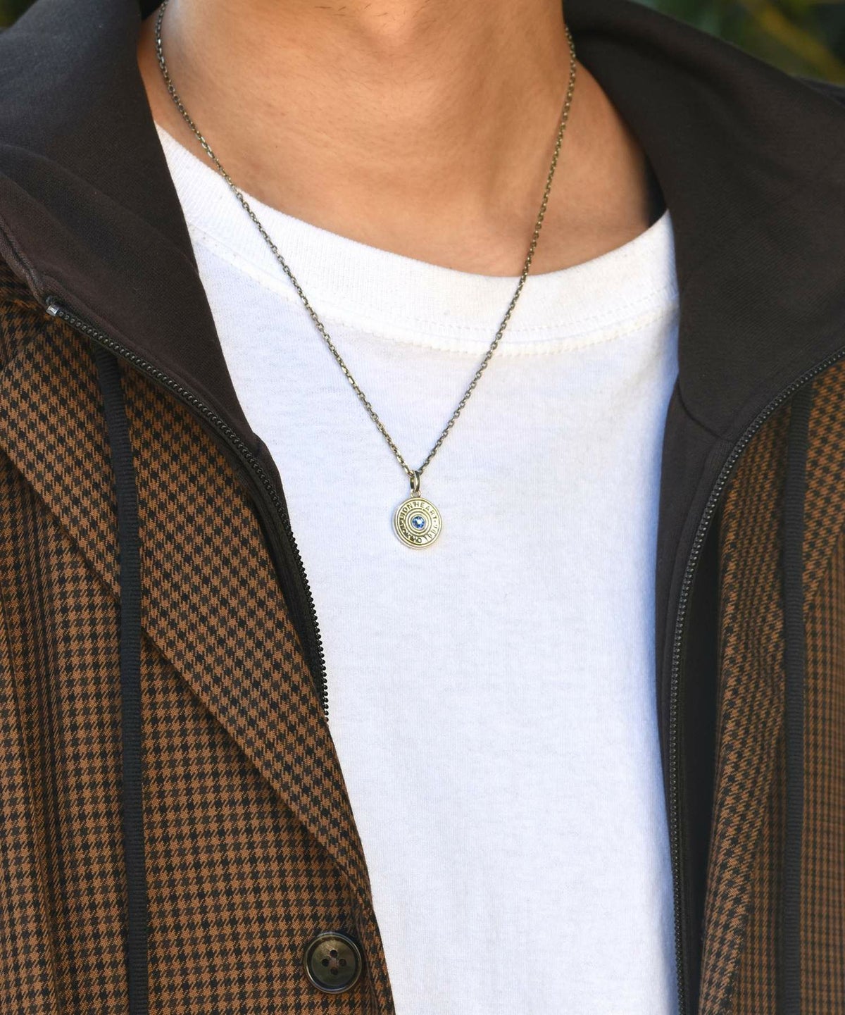 バースドロップネックレス/9月サファイアカラー/シルバー925