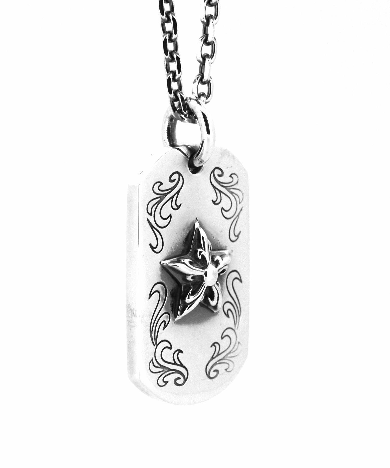 ゴシックスタードッグタグネックレス/シルバー925 | LION HEART STORE