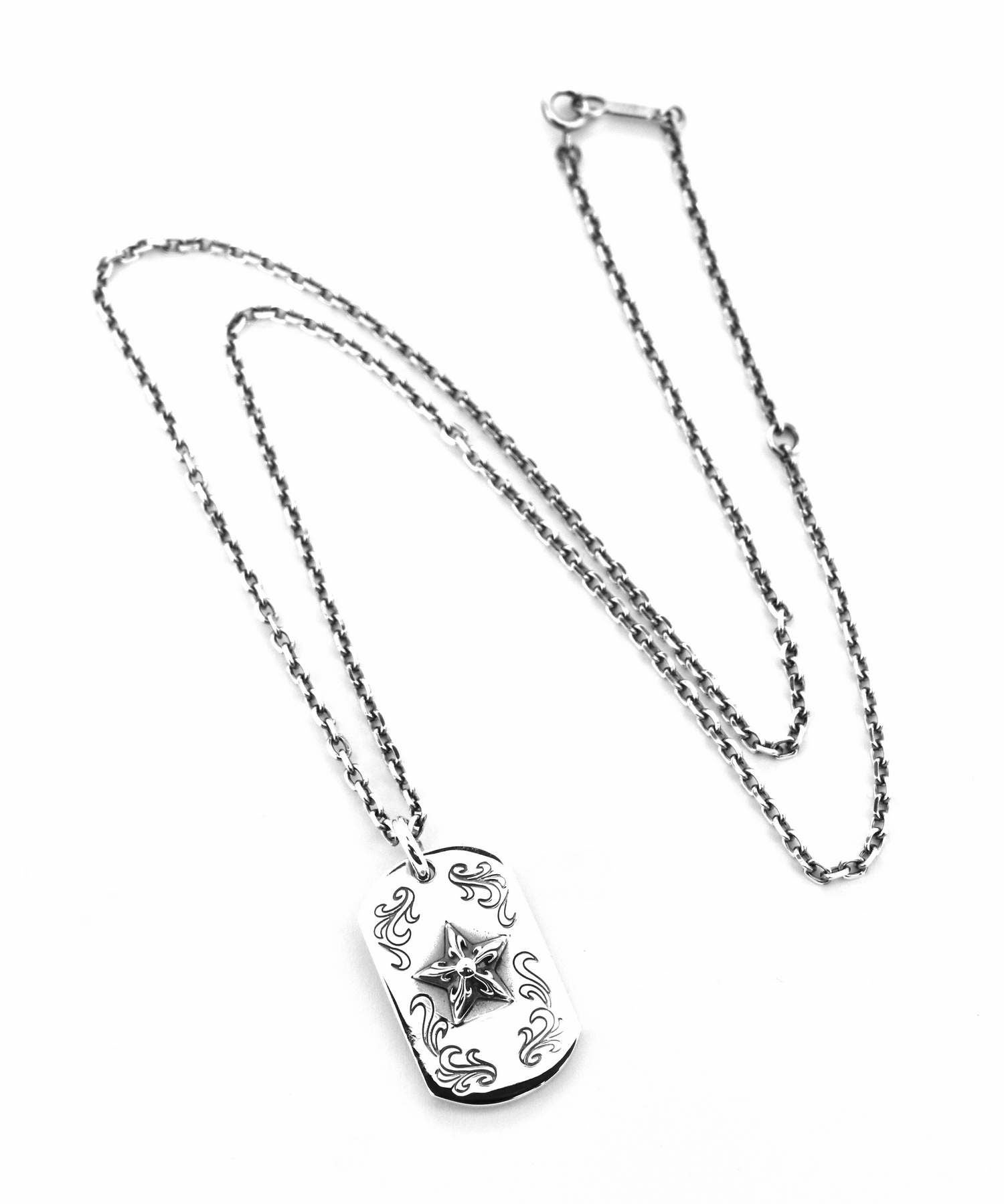 ゴシックスタードッグタグネックレス/シルバー925 | LION HEART STORE
