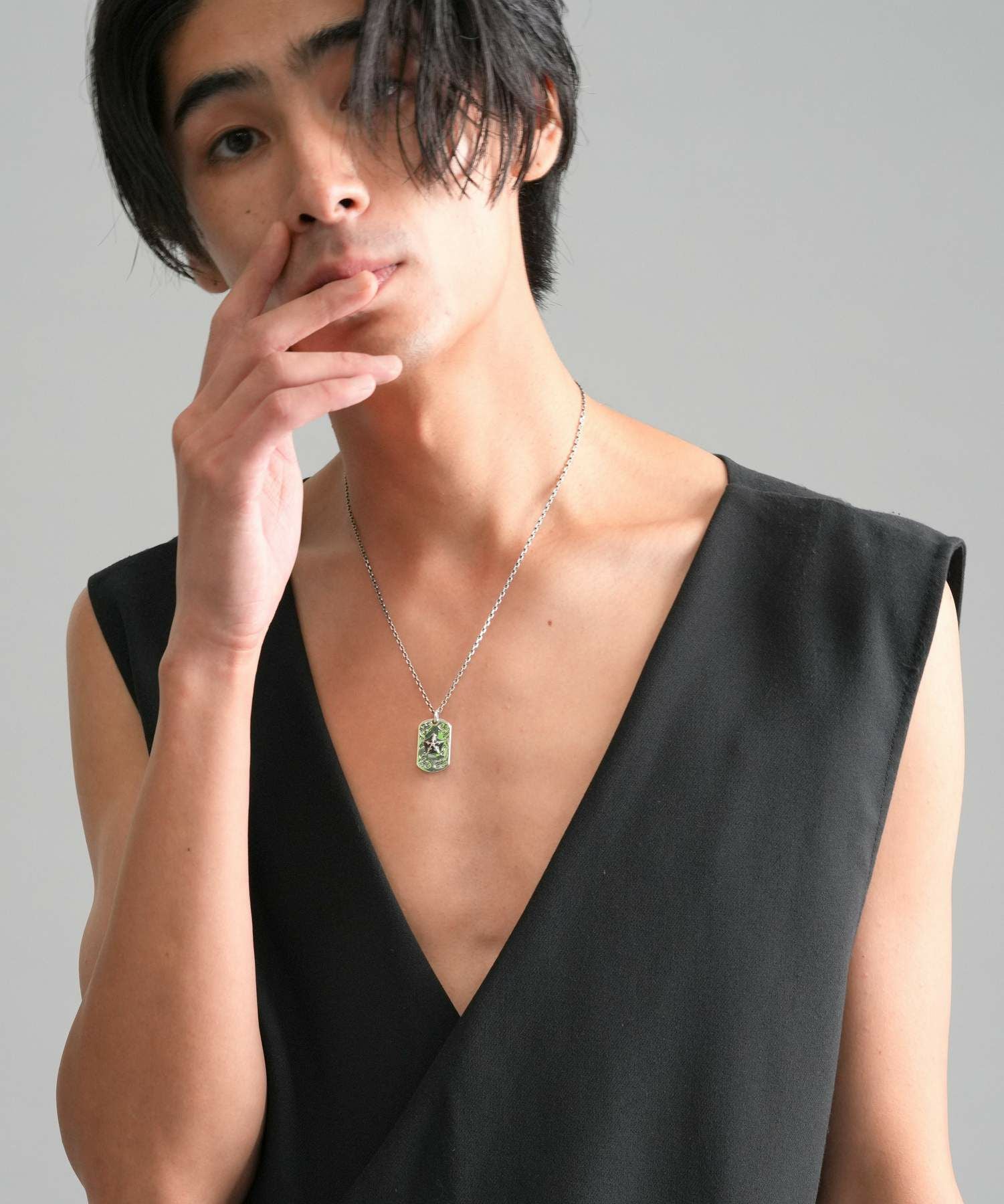 ゴシックスタードッグタグネックレス/シルバー925 | LION HEART STORE