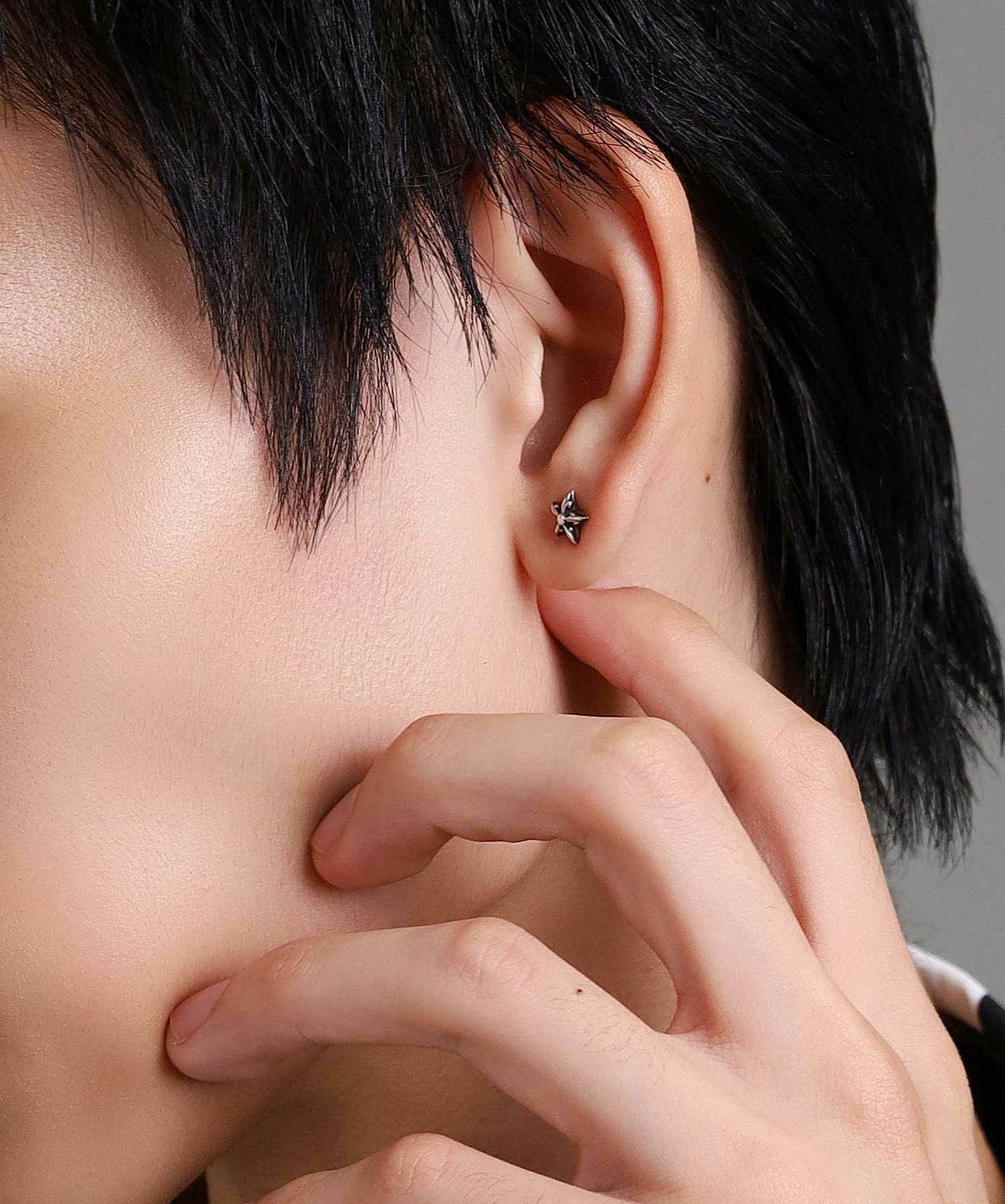 ゴシックスターピアス/シルバー925