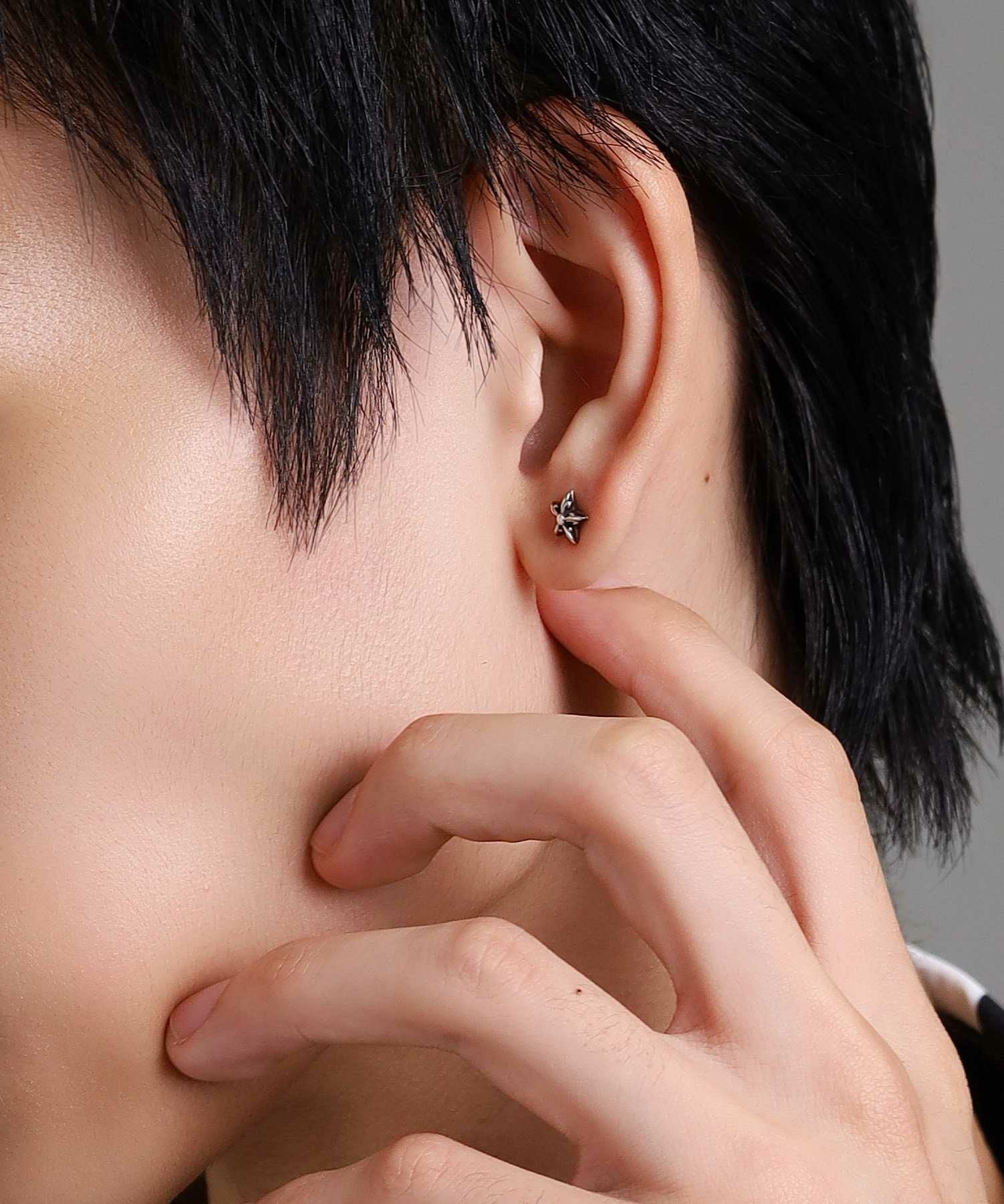ゴシックスターピアス/シルバー925