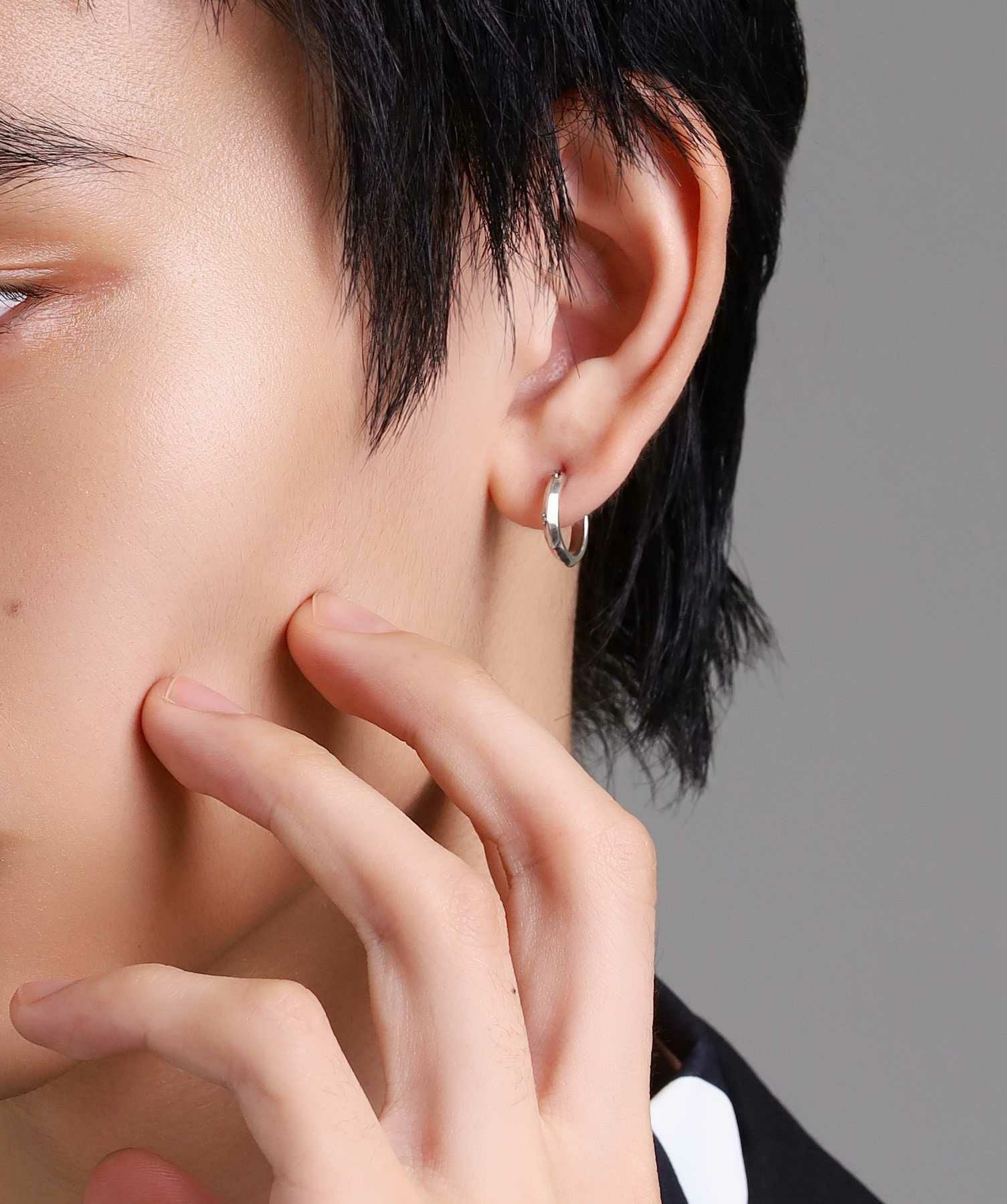 クロッシングピアス/ELフェザーフープ/シルバー925