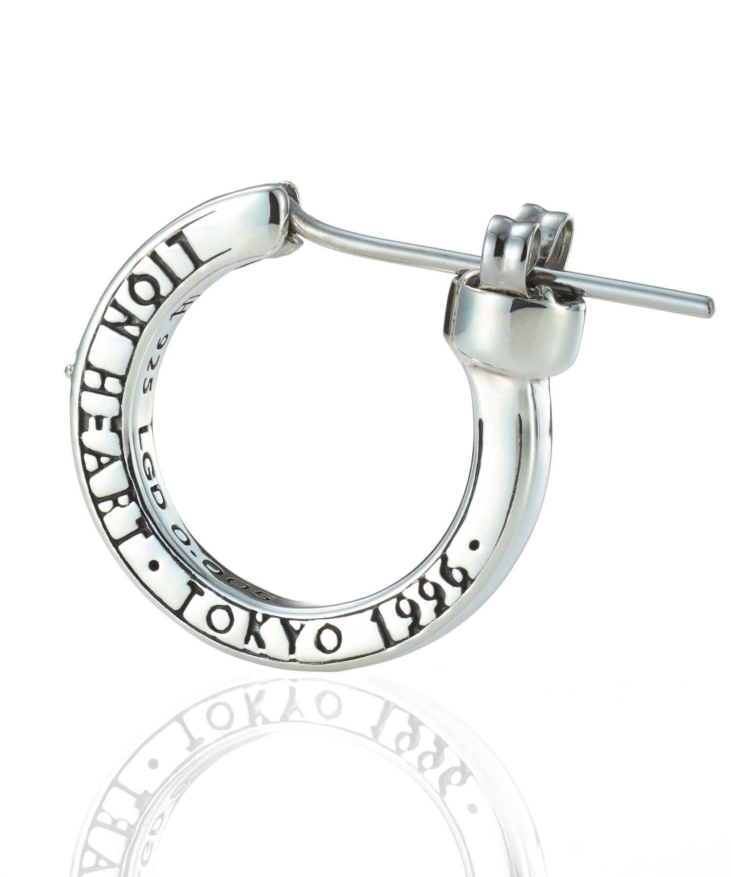 クロッシングピアス/ELプレーンフープ/M SIZE/シルバー925 | LION