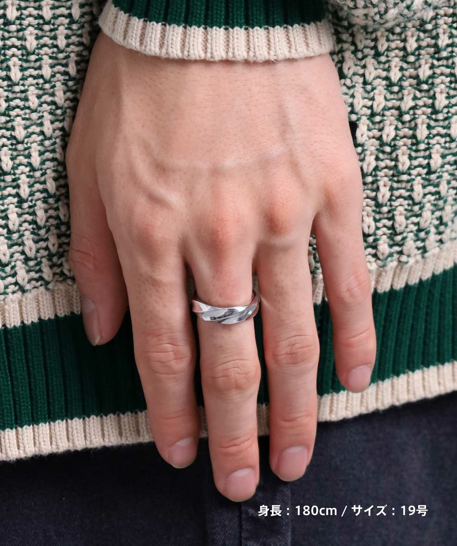 for Gift”ツイストテクスチャーリング（6mm幅）/シルバー925 | LION