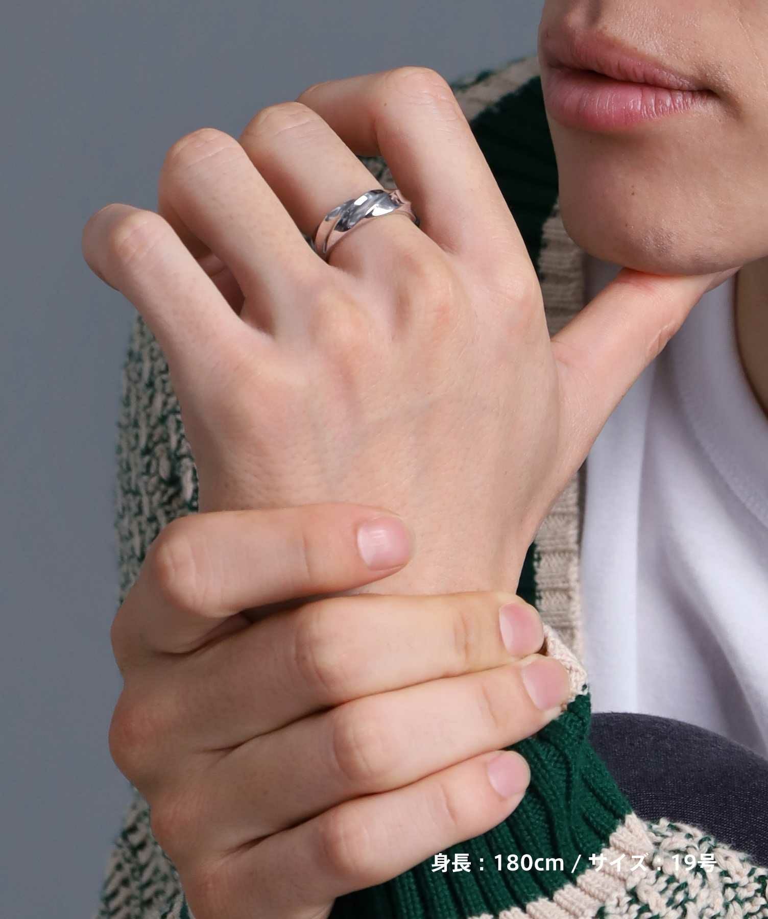 for Gift”ツイストテクスチャーリング（6mm幅）/シルバー925 | LION