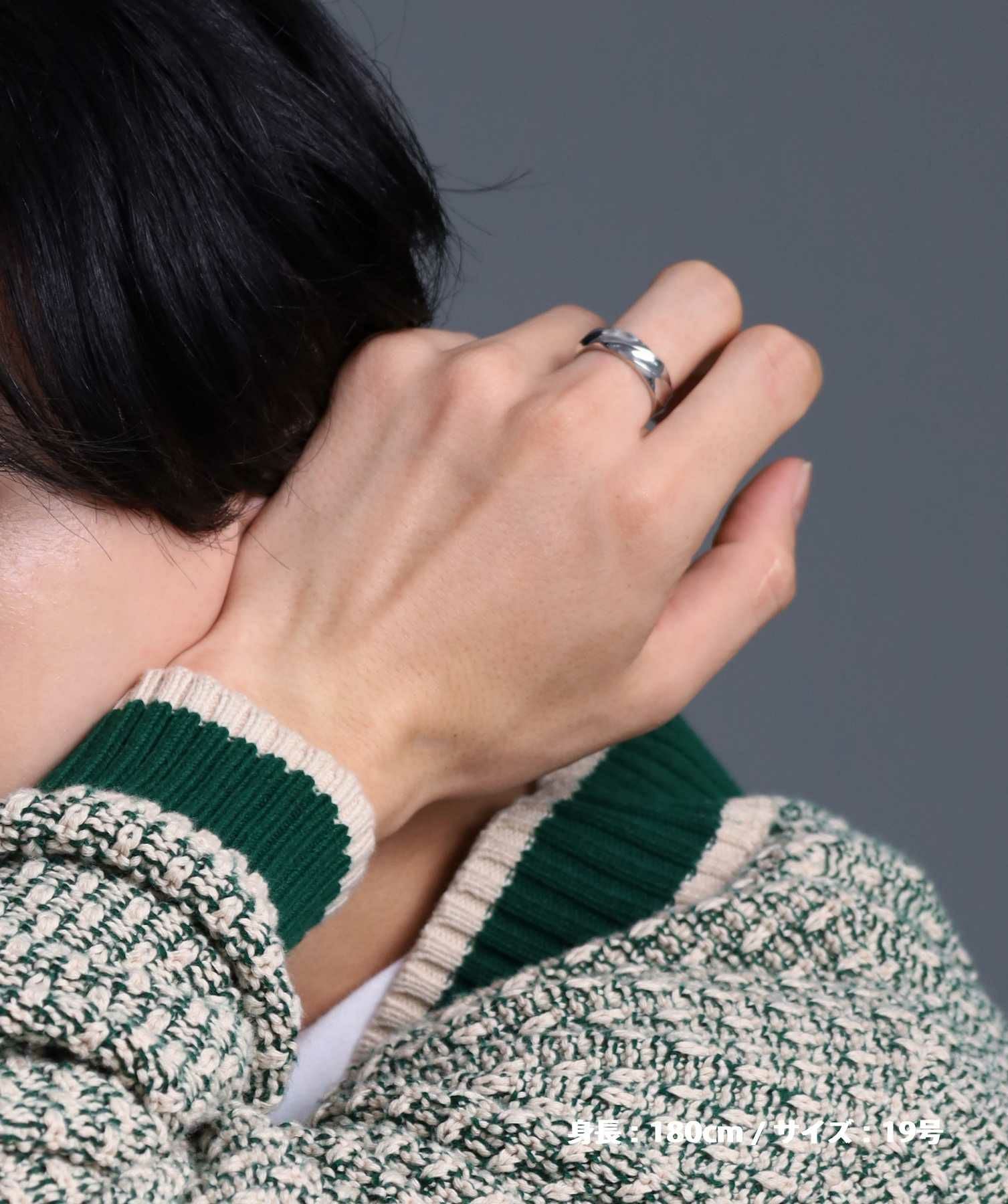 for Gift”ツイストテクスチャーリング（6mm幅）/シルバー925 | LION