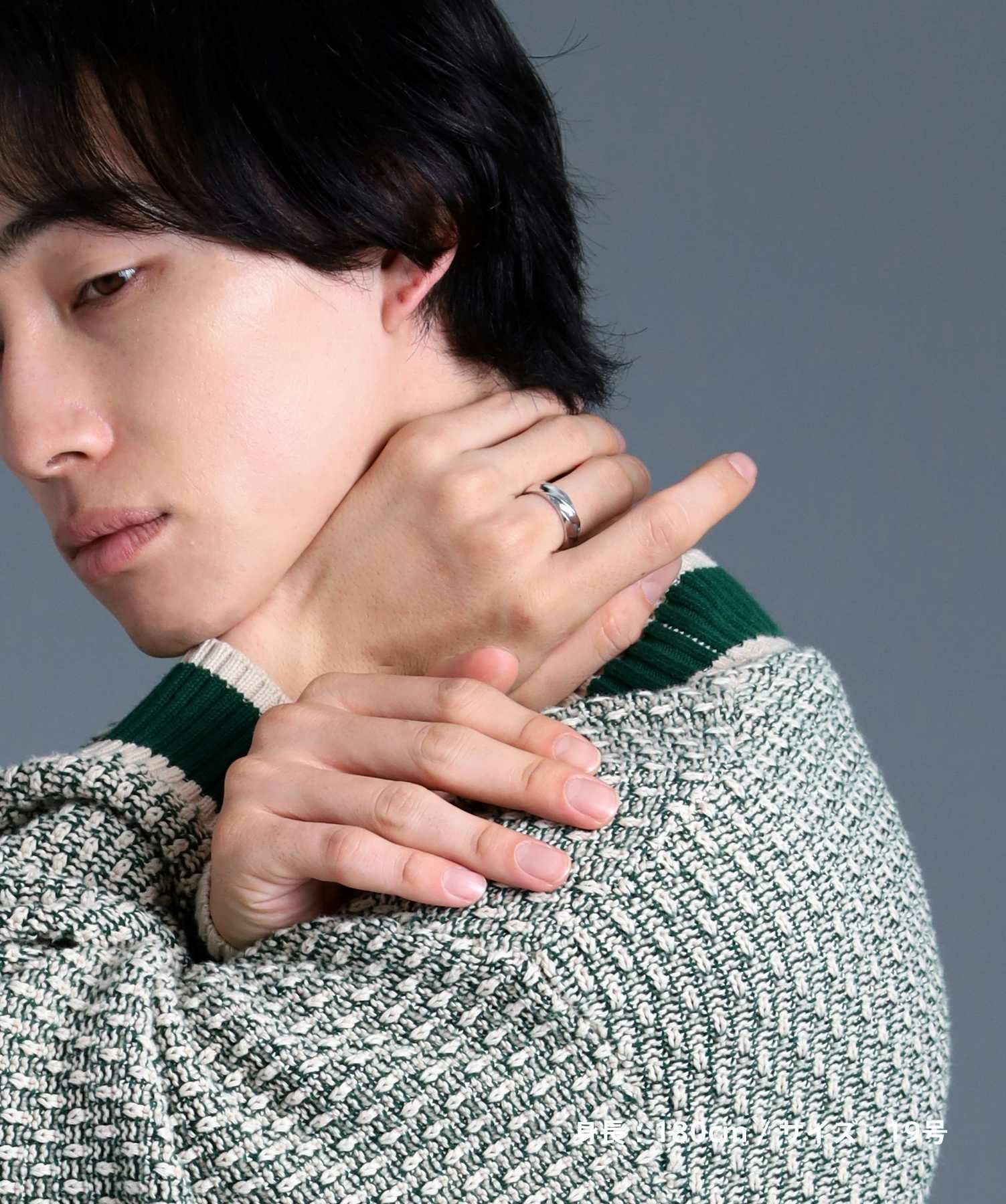 for Gift”ツイストテクスチャーリング（6mm幅）/シルバー925 | LION