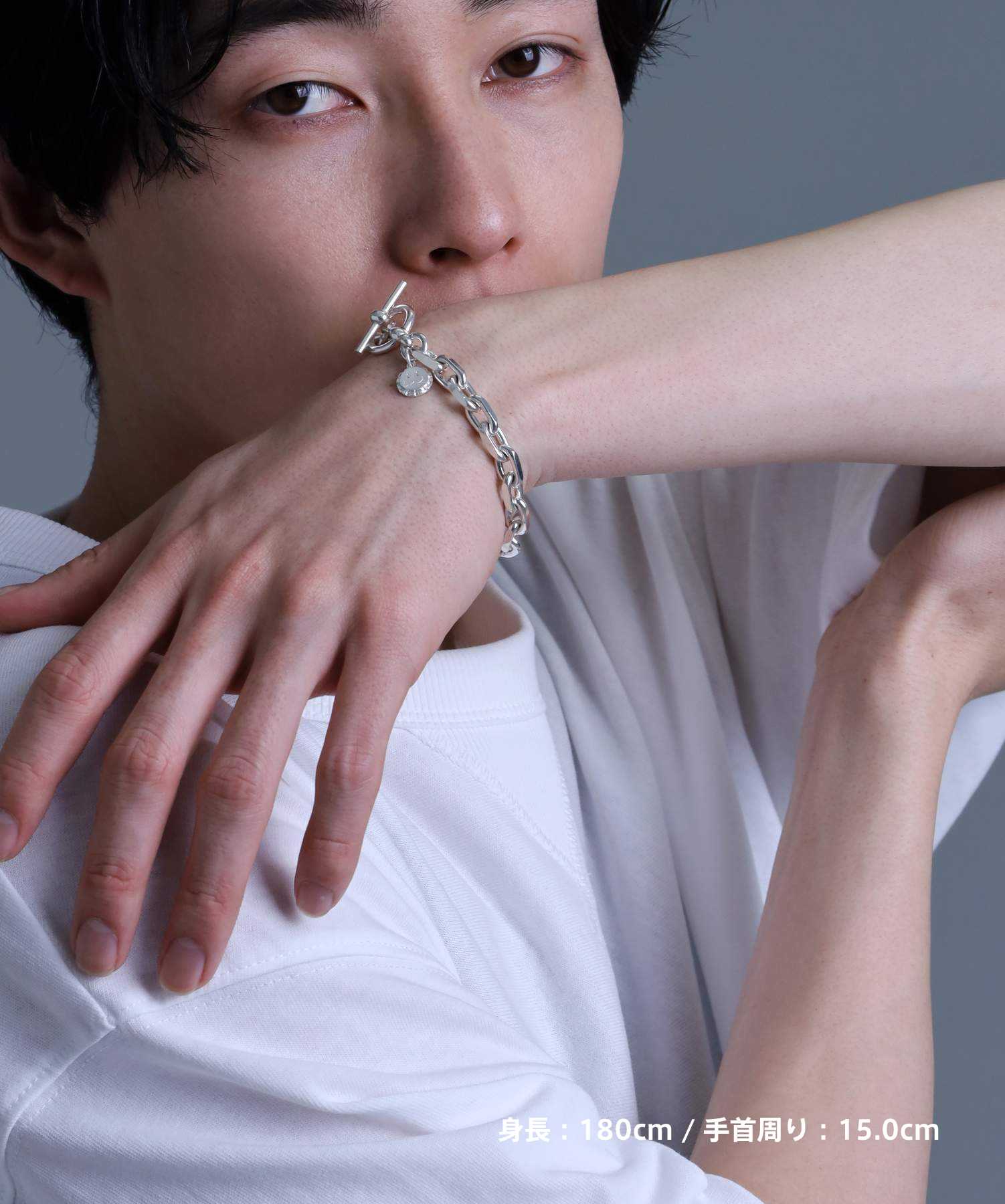 LEO”サイドカットチェーンブレスレット（マンテル/いぶし無し