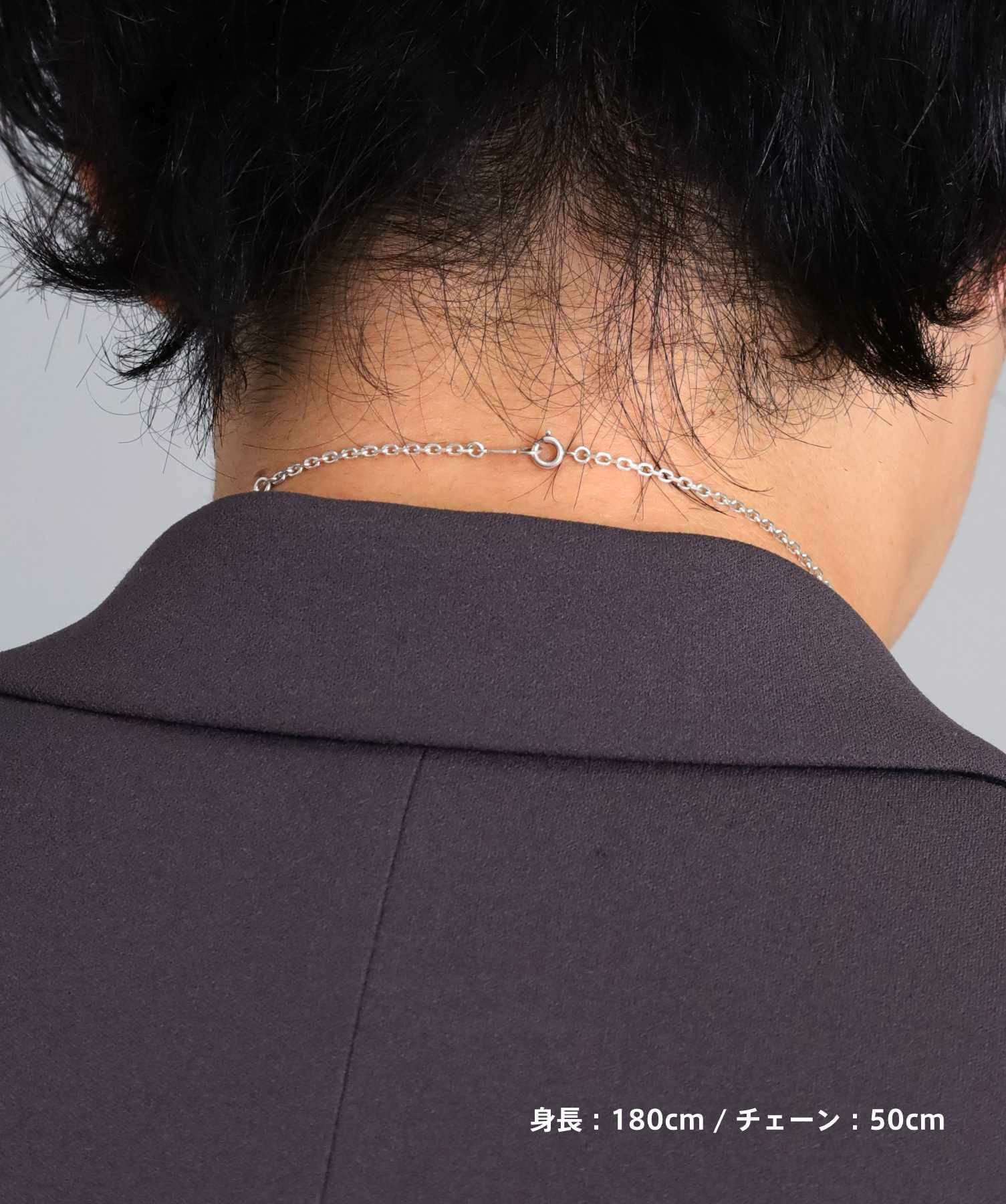 エレガンスヘリテイジダブルリングネックレス/シルバー925