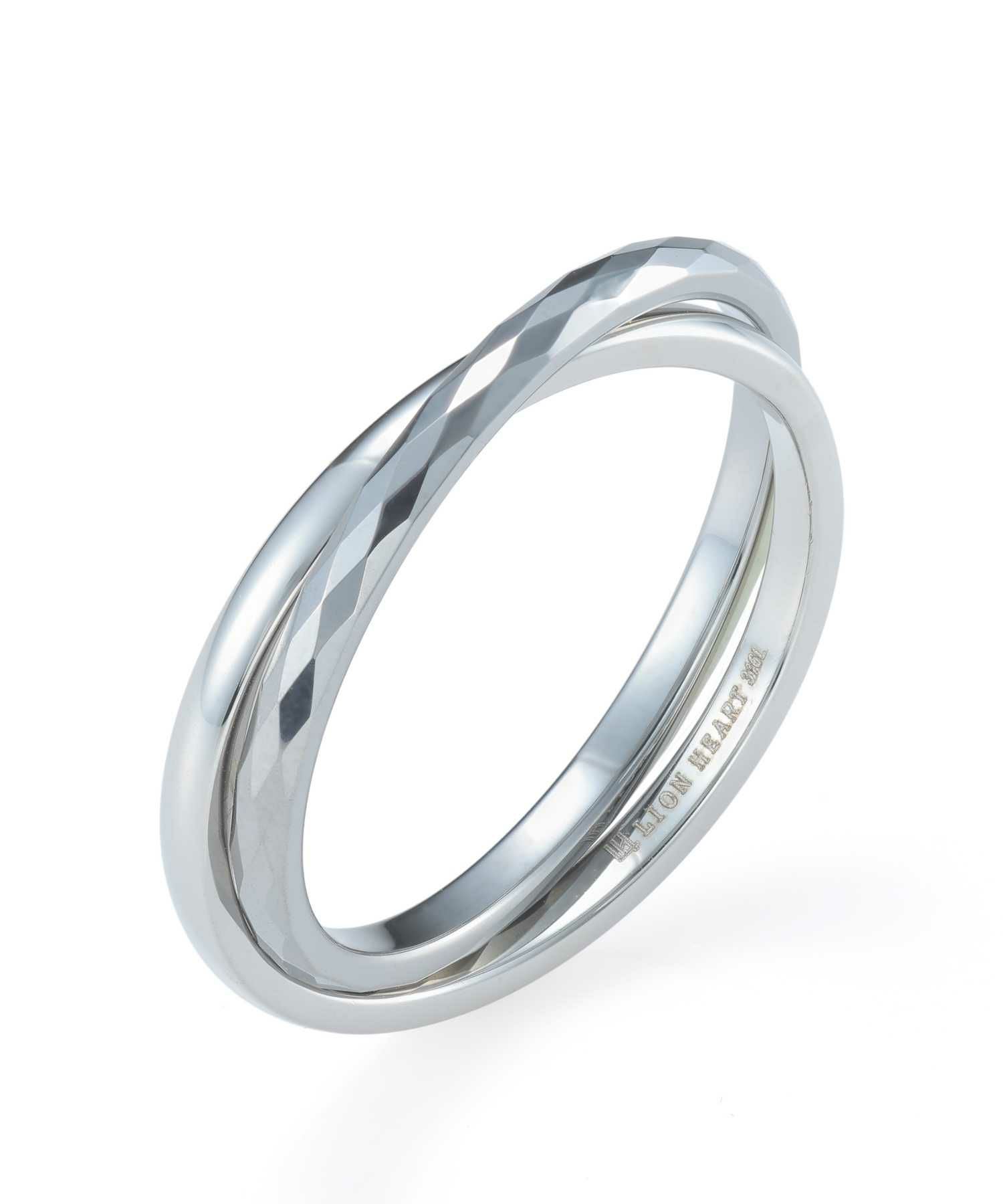 【限定展開】“LH-1”カッティングデュアルリング/サージカルステンレス＆タングステン（金属アレルギー対応）