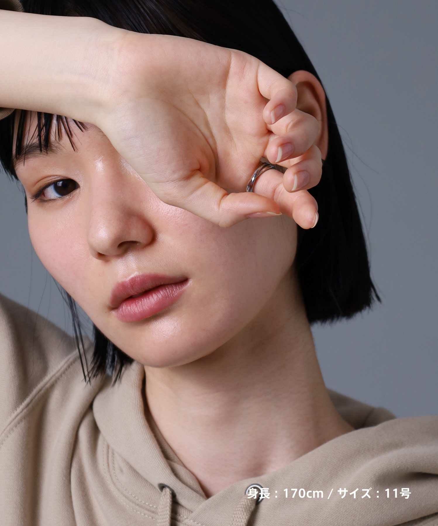 【限定展開】“LH-1”カッティングデュアルリング/サージカルステンレス＆タングステン（金属アレルギー対応）