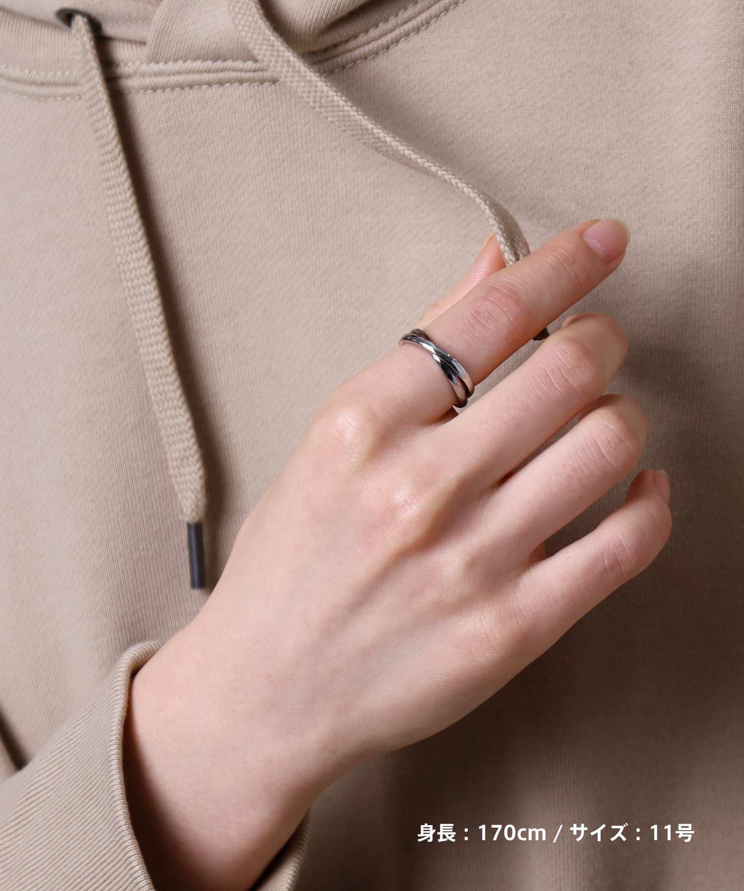 限定展開】“LH-1”カッティングデュアルリング/サージカルステンレス