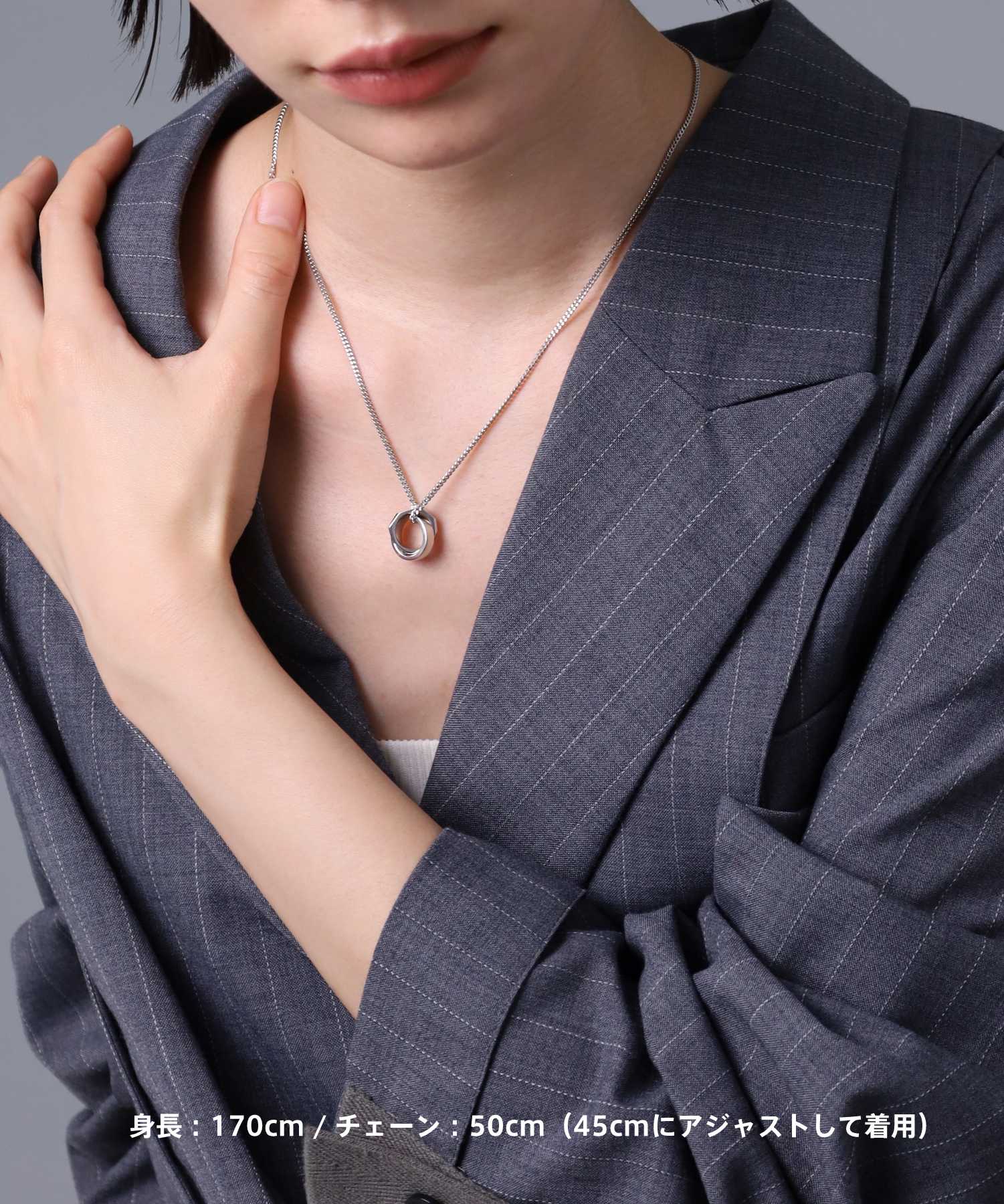 for Gift”フラグメントダブルリングネックレス/シルバー925 | LION