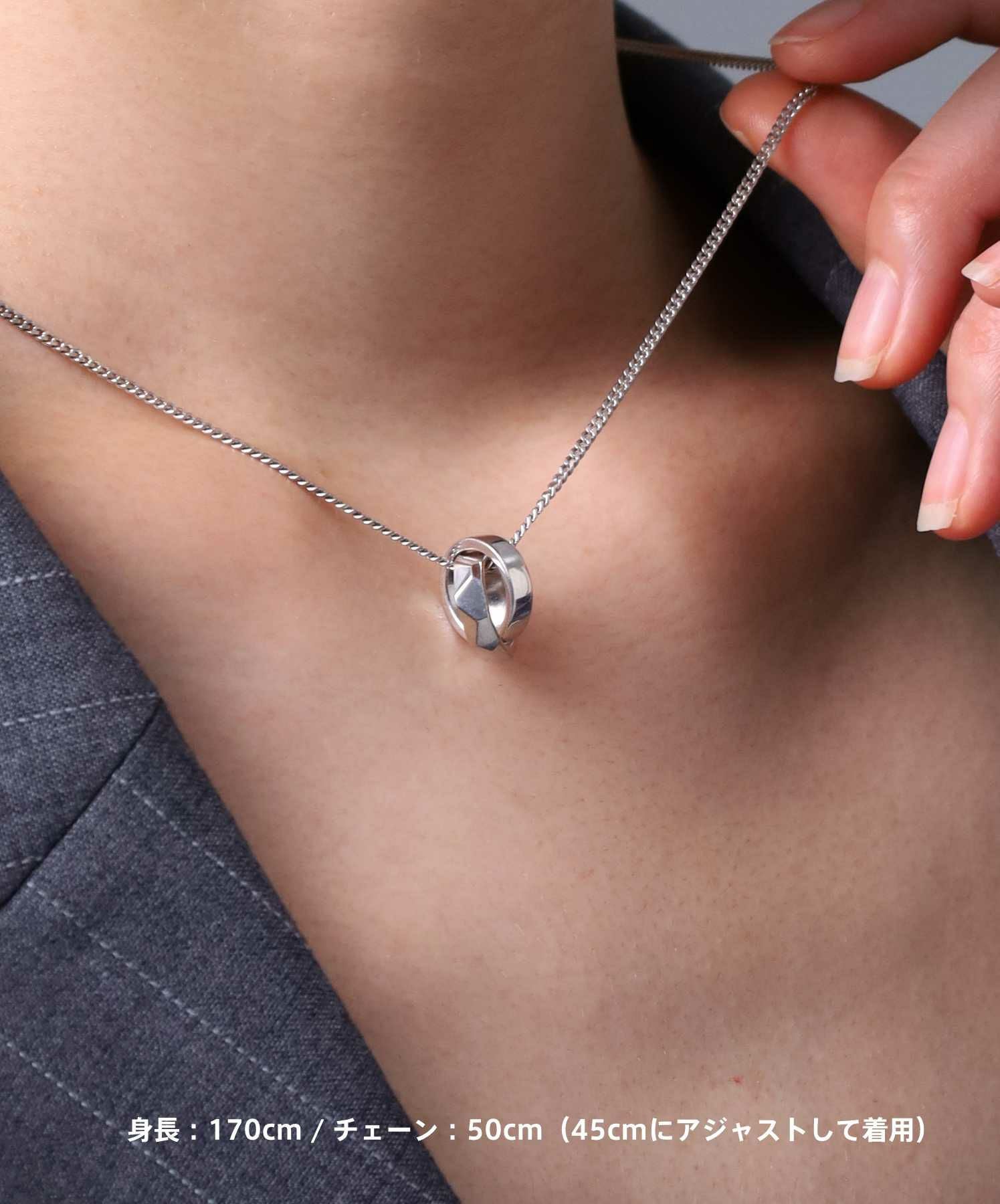 for Gift”フラグメントダブルリングネックレス/シルバー925 | LION