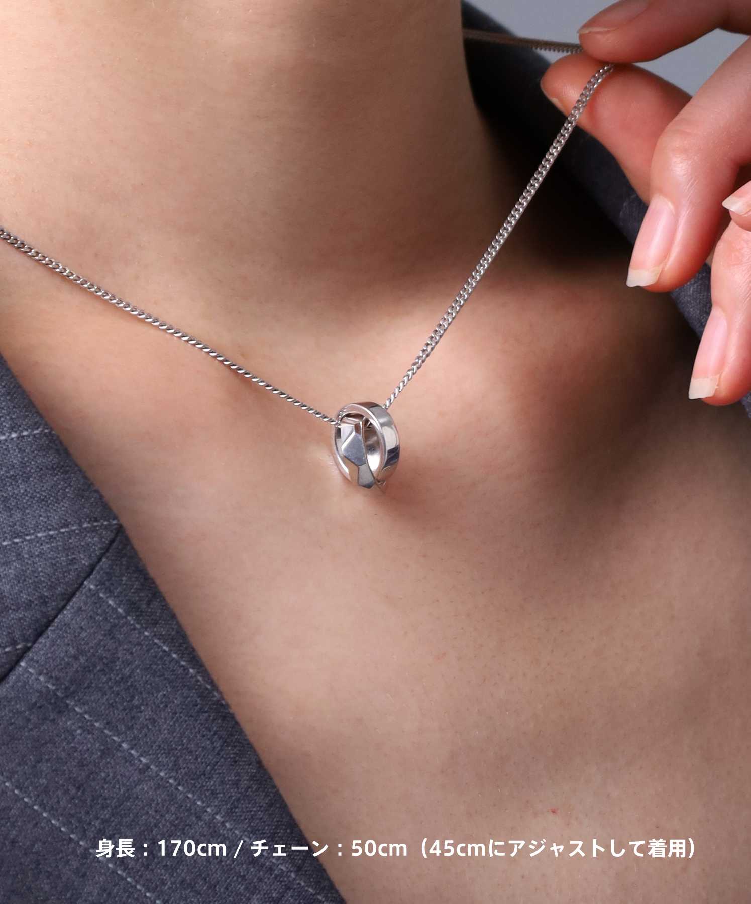 for Gift”フラグメントダブルリングネックレス/シルバー925 | LION