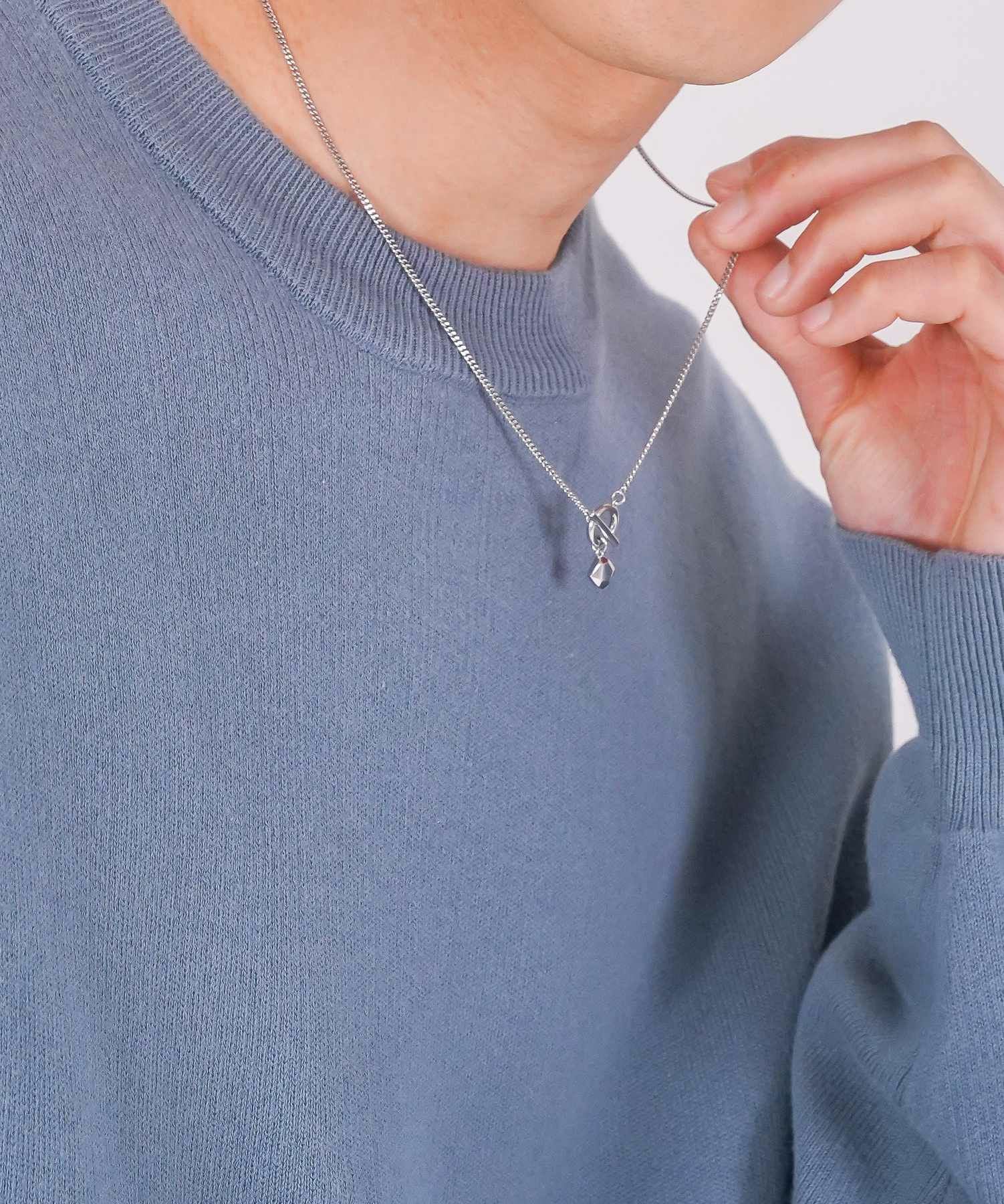 for Gift”ドロップドフラグメントチェーンネックレス/シルバー925