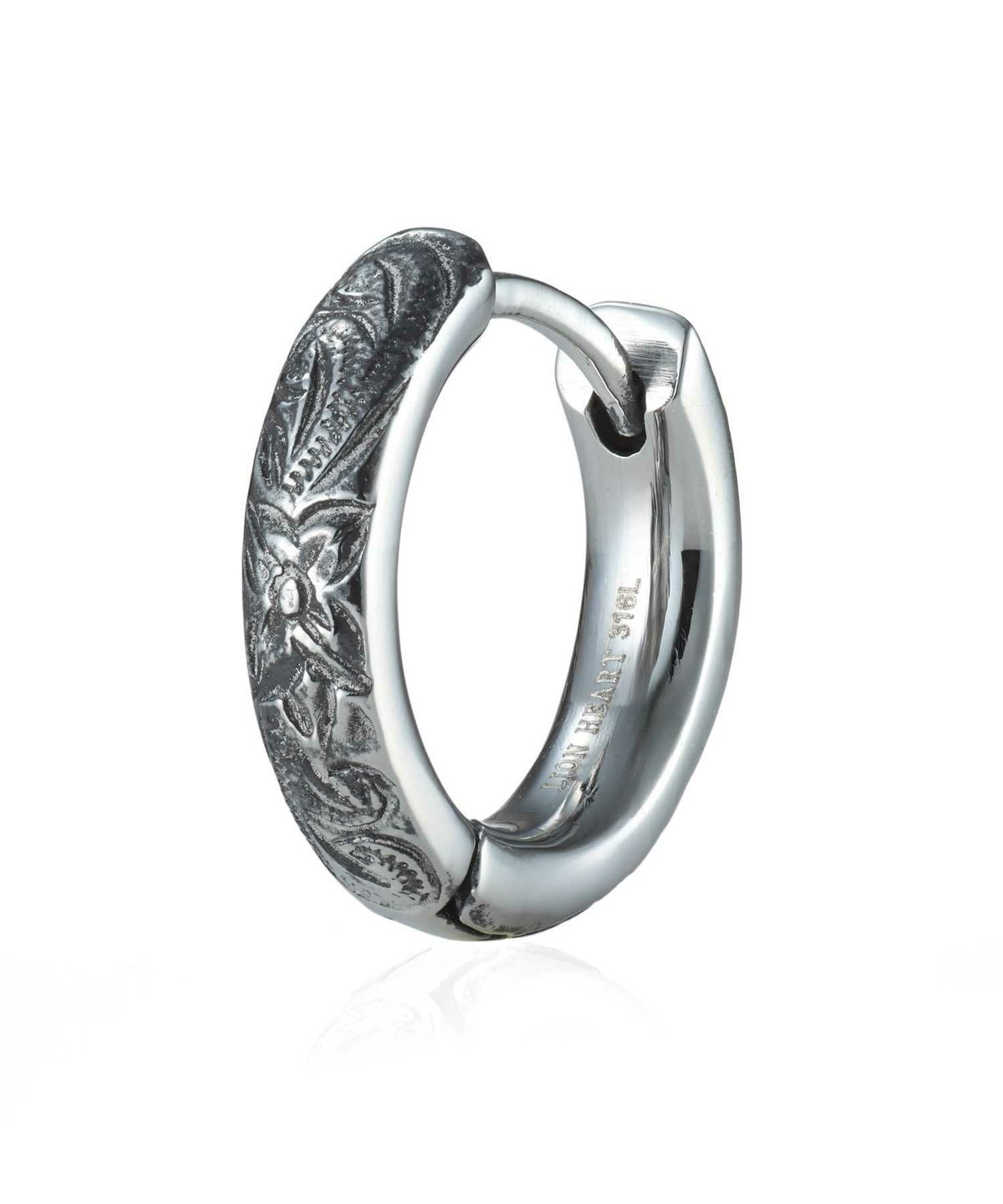 【WEB限定】ハワイアンフープピアス/甲丸/シルバー/サージカルステンレス316L（金属アレルギー対応）